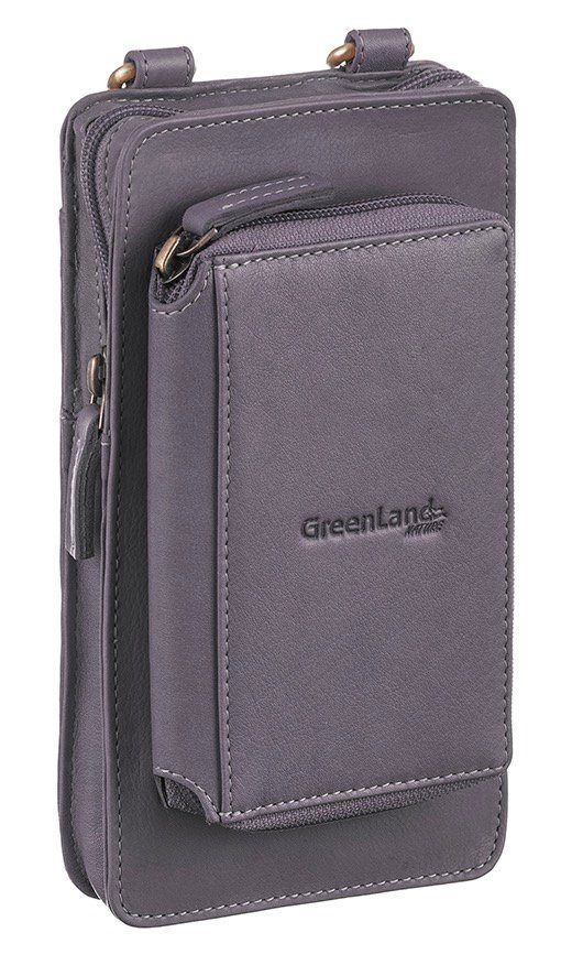 GreenLand Nature Gsm-tasje NATURE Soft met opgestikte portemonnee en rfid-bescherming