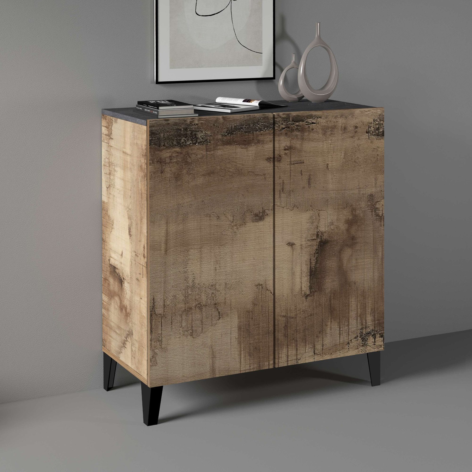 INOSIGN Archiefkast Sunrise Archiefkast, Multifunctionele kast, Bureaukast met 2 deuren & 2 vakken, breedte 79,2 cm, gemaakt in italië
