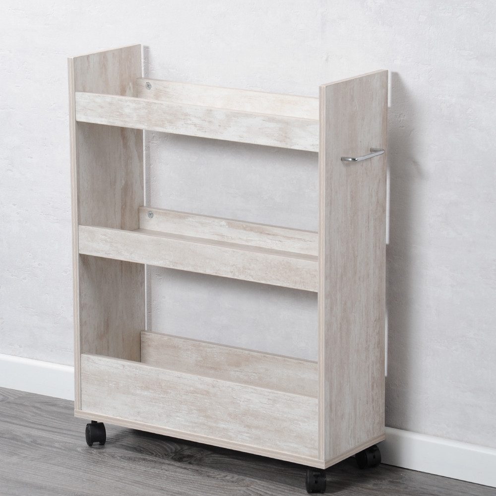 KESPER for kitchen & home Keukentrolley Nisrek, wit gekalkt, FSC
