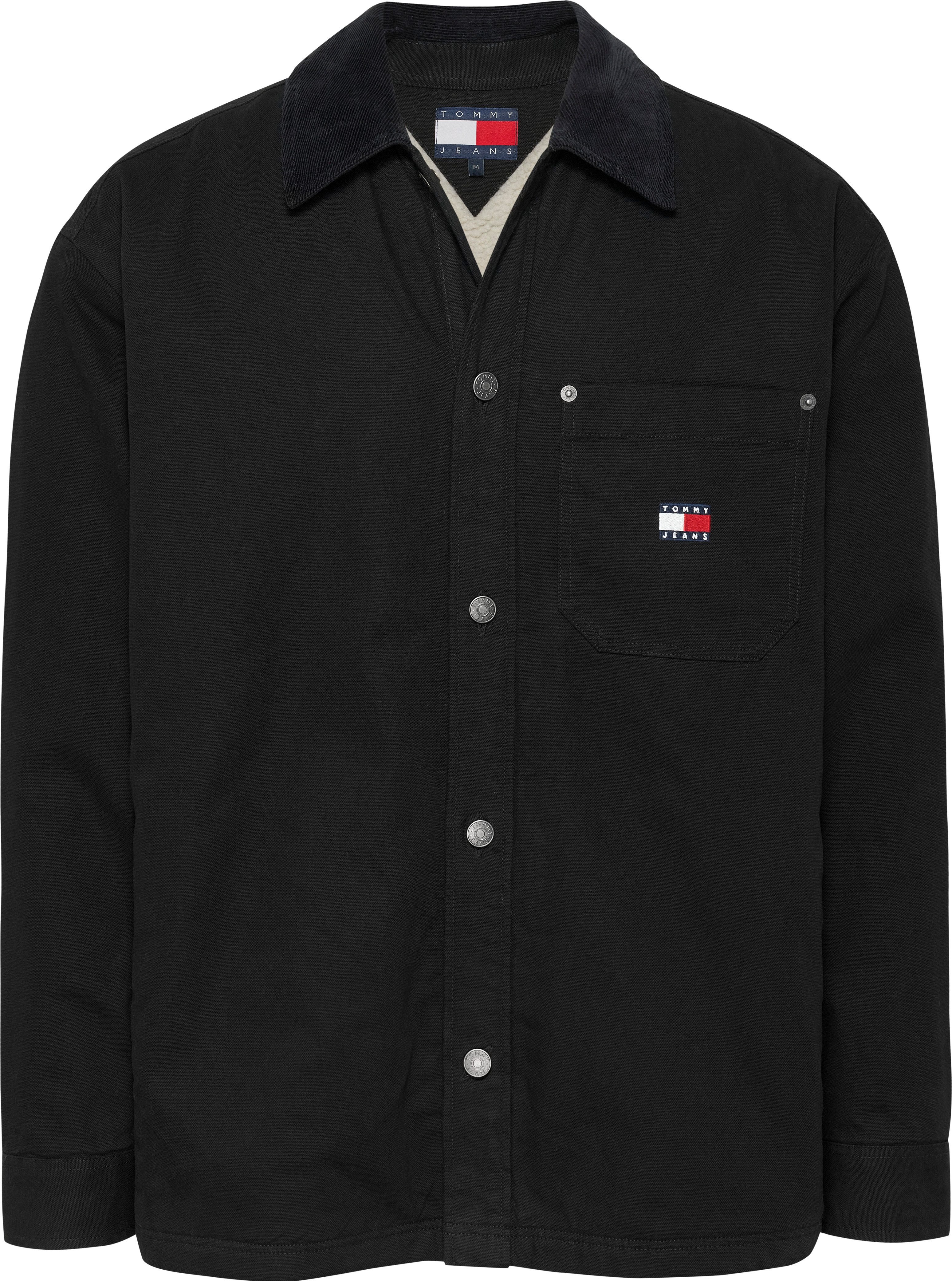 TOMMY JEANS Overhemdjasje TJM CANVAS-CORD OVERSHIRT EXT met opgeruwde zachte binnenkant