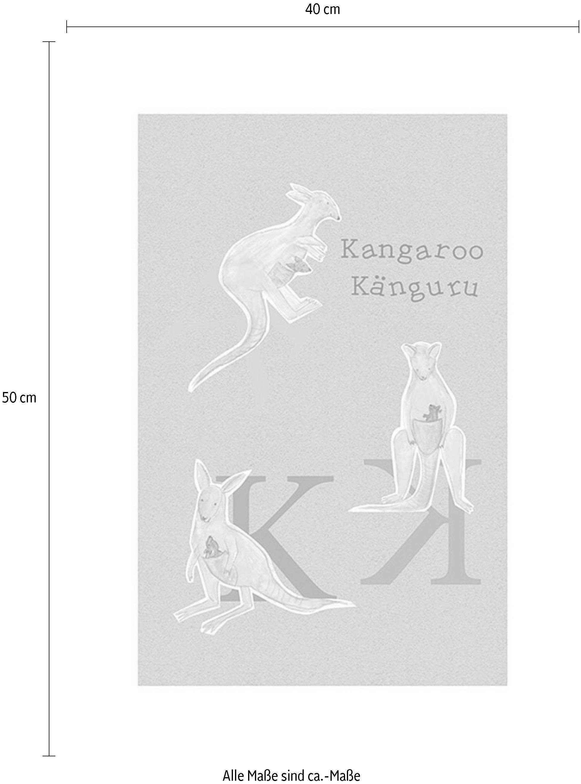Komar Wanddecoratie ABC animal K Wanddecoratie - zonder lijst (1 stuk)