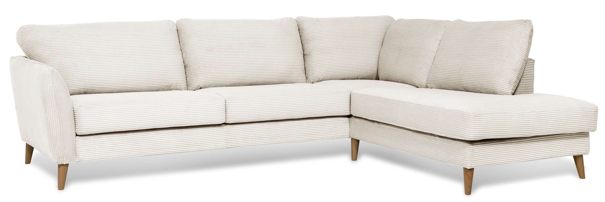 Home affaire Hoekbank MARSEILLE 278/202 cm, L-vorm, ottoman rechts/links, verschillende bekledingen