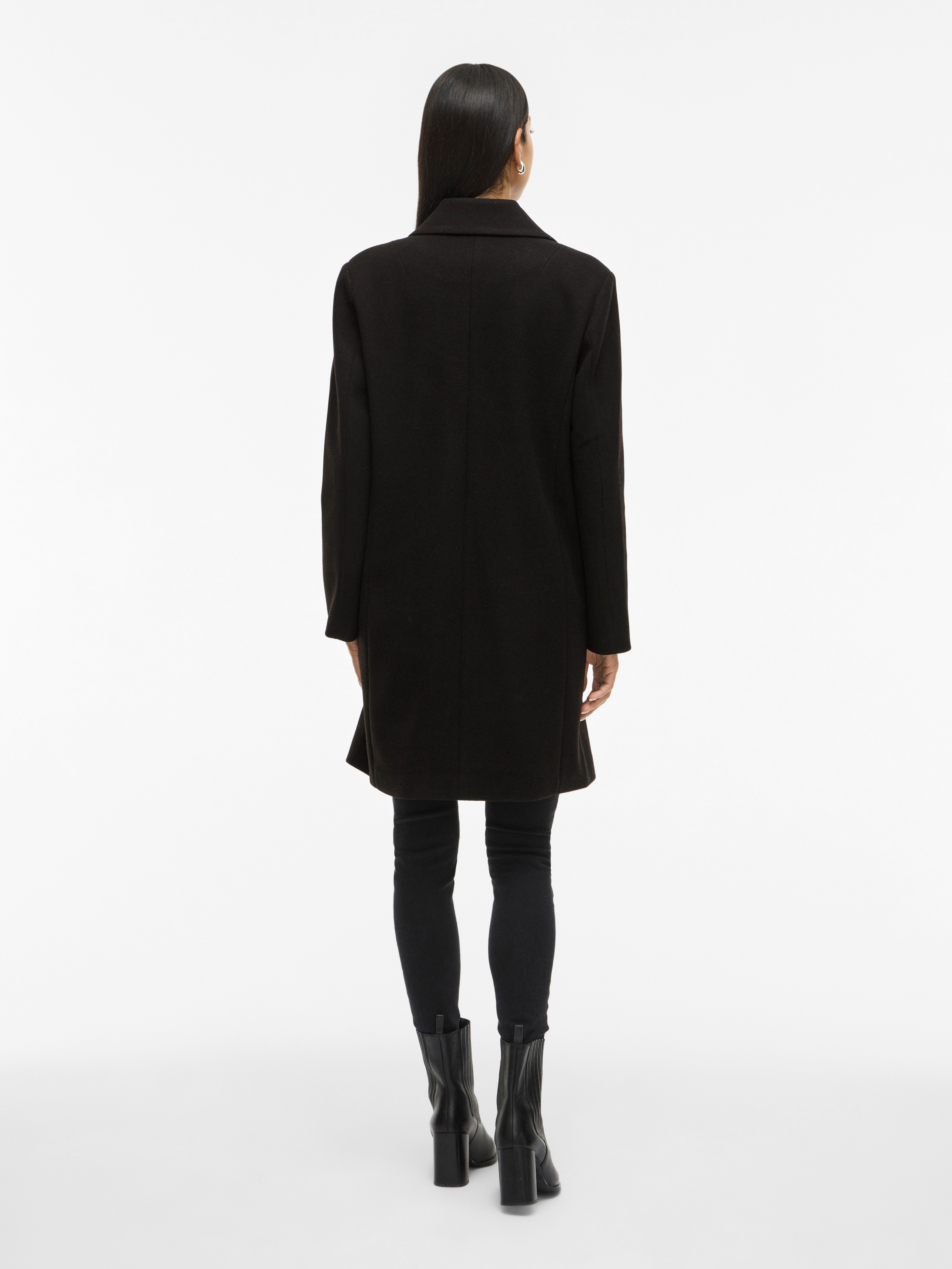 Vila Korte jas VICLAUDIA BUTTON COAT - NOOS