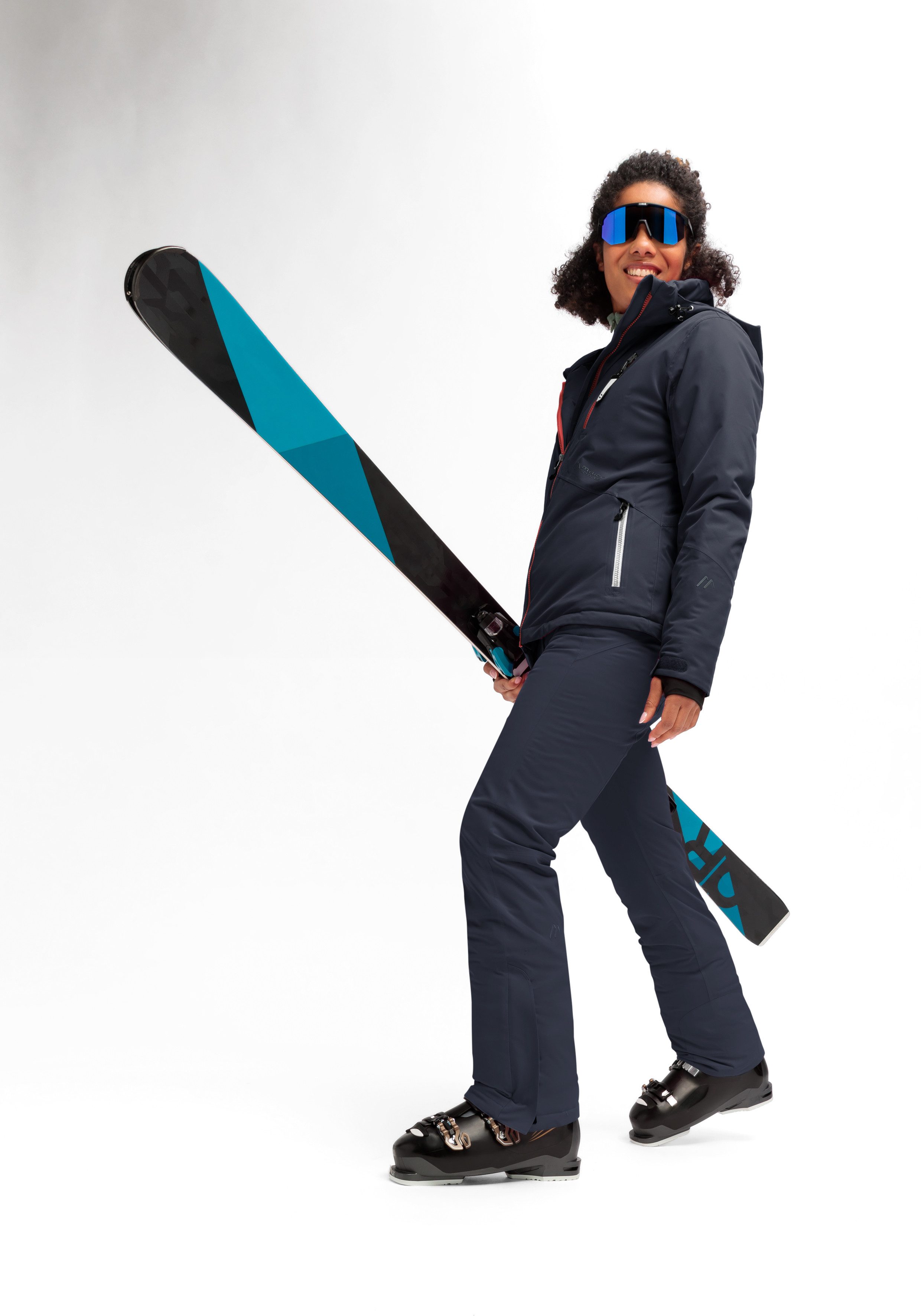 Maier Sports Skibroek Allissia slim 2.1 Dames sneeuwbroek, wind- en waterdicht, 2 ritszakken, slim fit