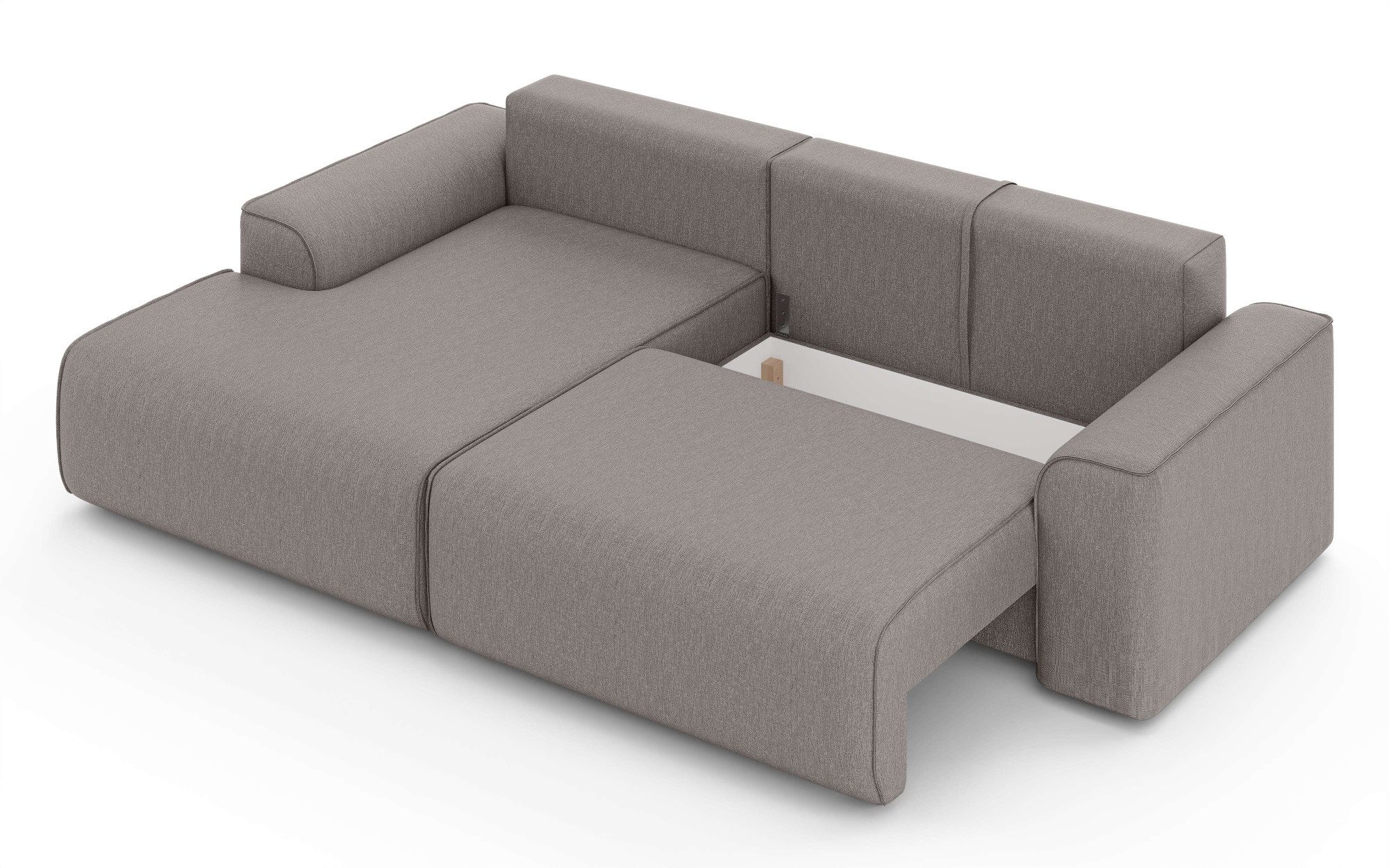 Home affaire Hoekbank Santenay met bedfunctie en bedlade, afmetingen: B/D/H 266/164/90 cm
