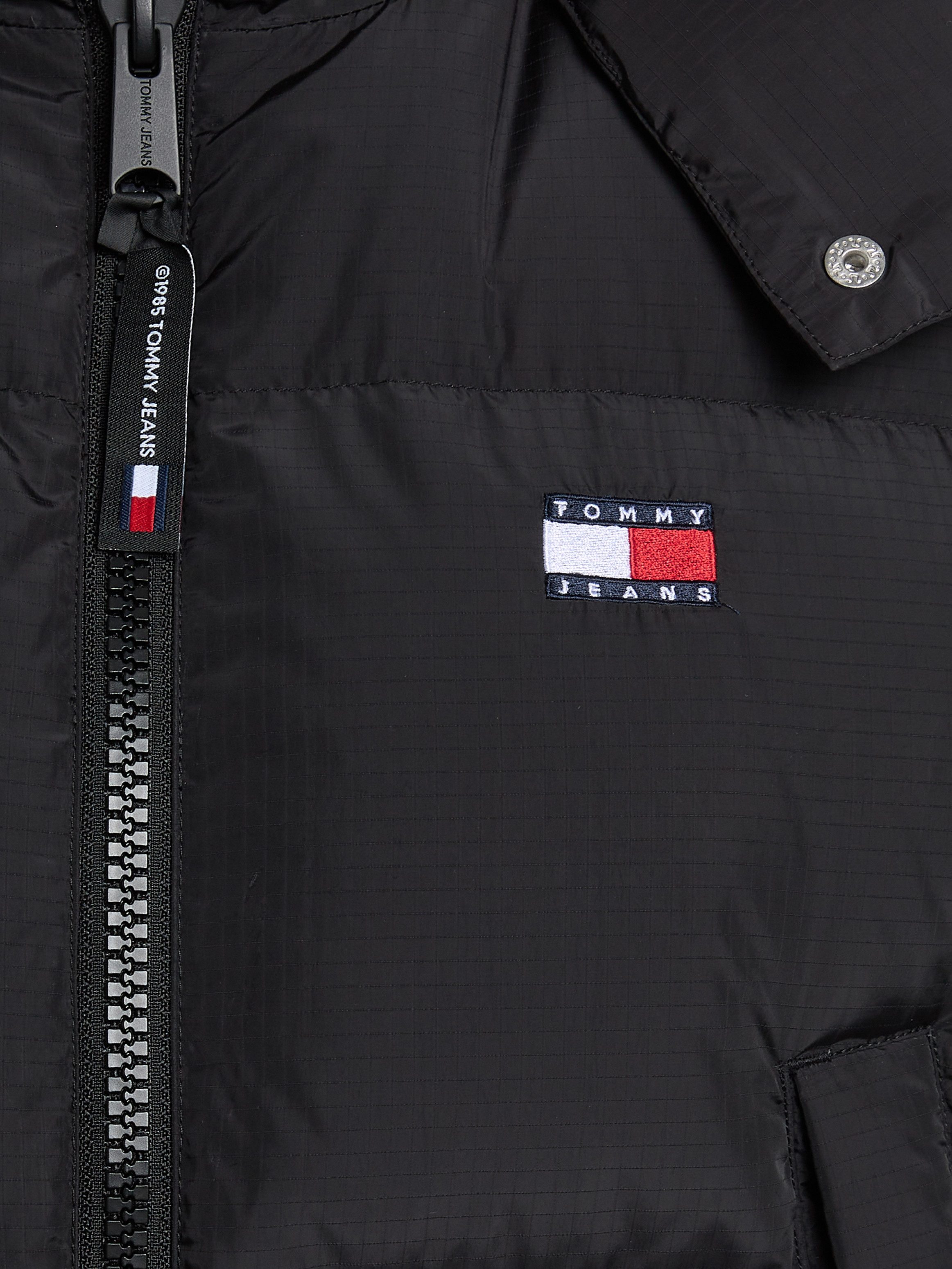TOMMY JEANS Bodywarmer TJW CRP ALASKA PUFFER VEST in modieuze cropped vorm, puffer