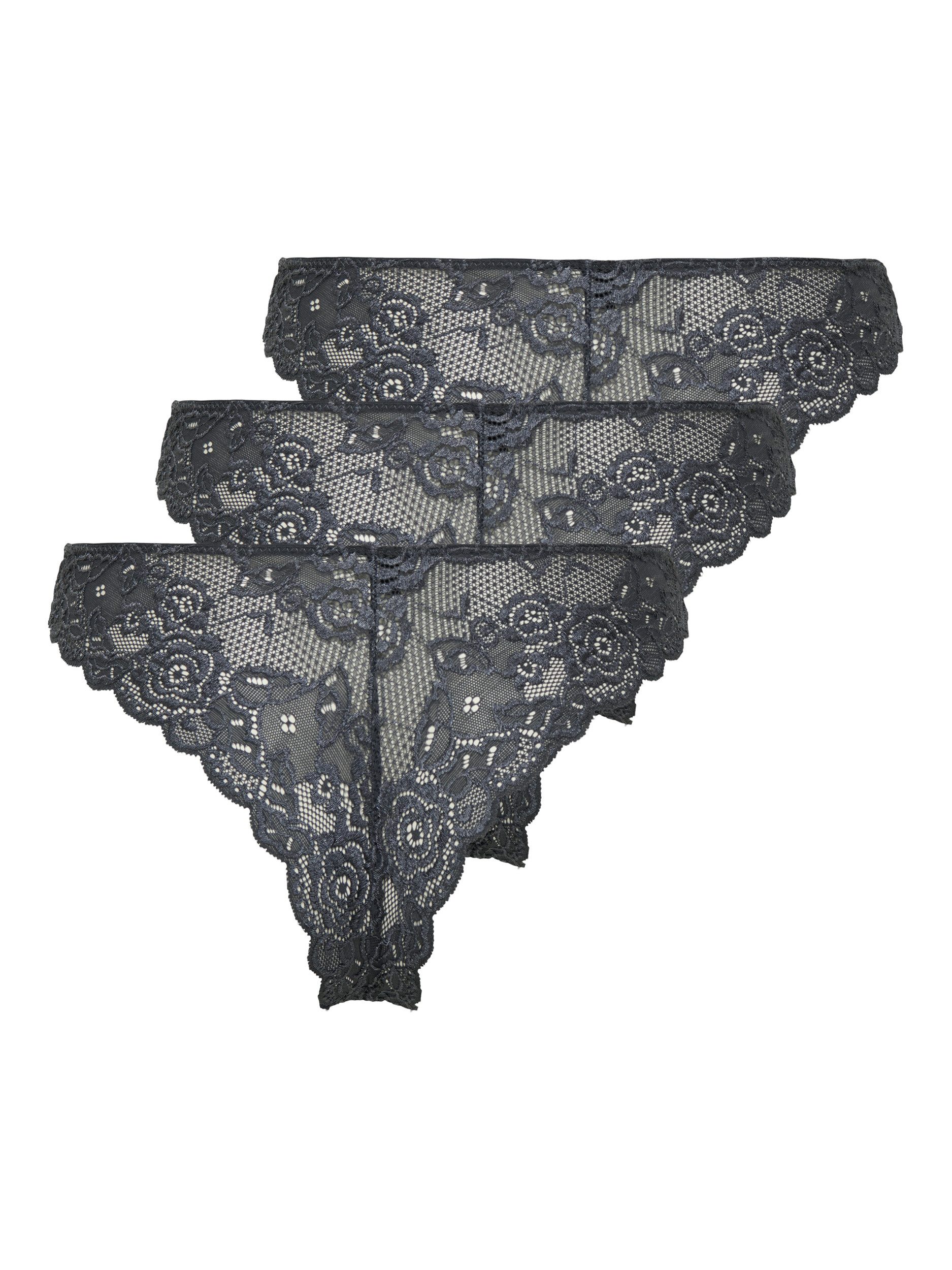 Only Brazilian slip ONLCHLOE LACE BRAZIL 3-PACK NOOS ACC (set, 3 stuks)