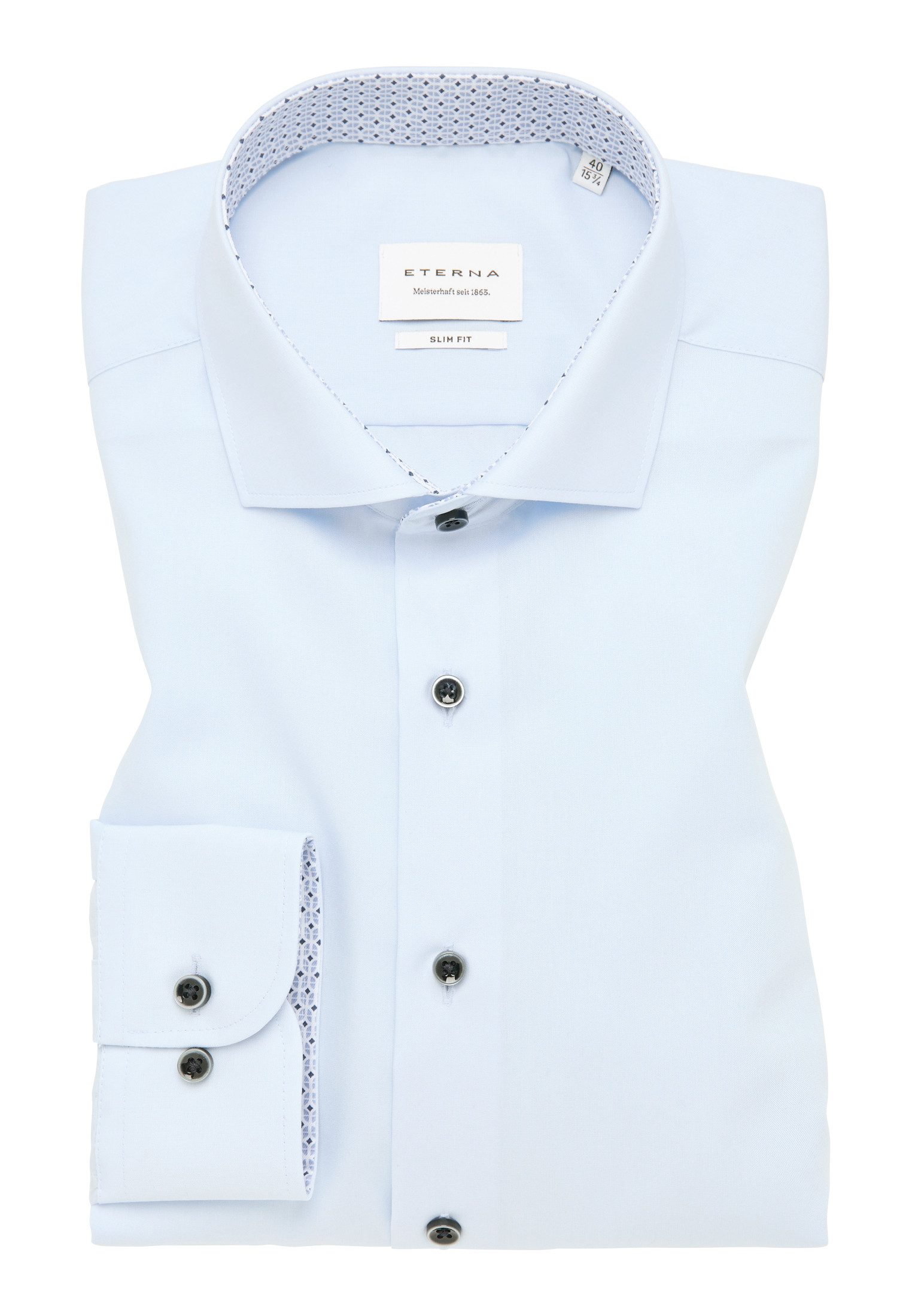 Eterna Overhemd met lange mouwen Slim fit