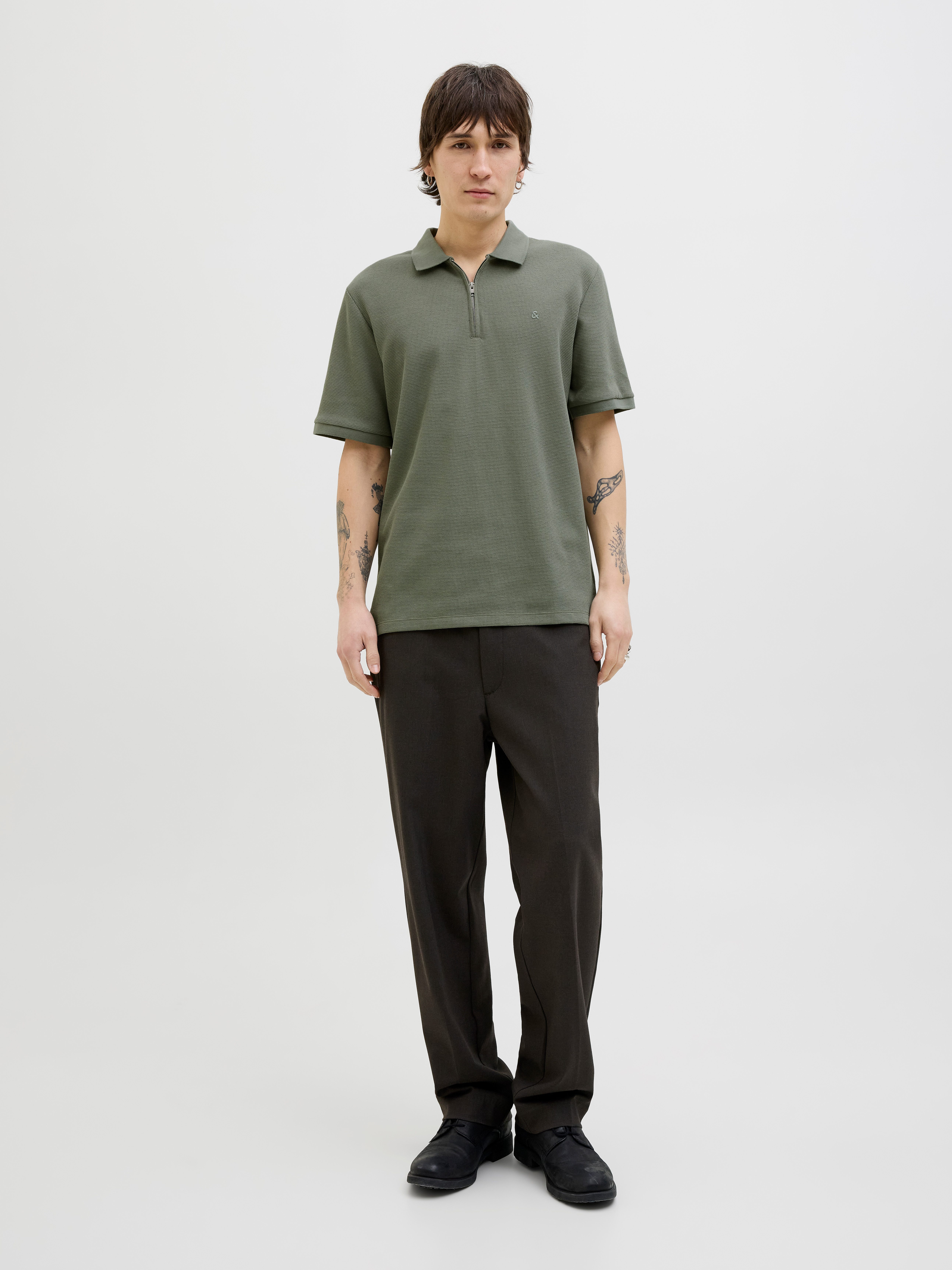 Jack & Jones Poloshirt JJEAUSTIN ZIP POLO SS NOOS