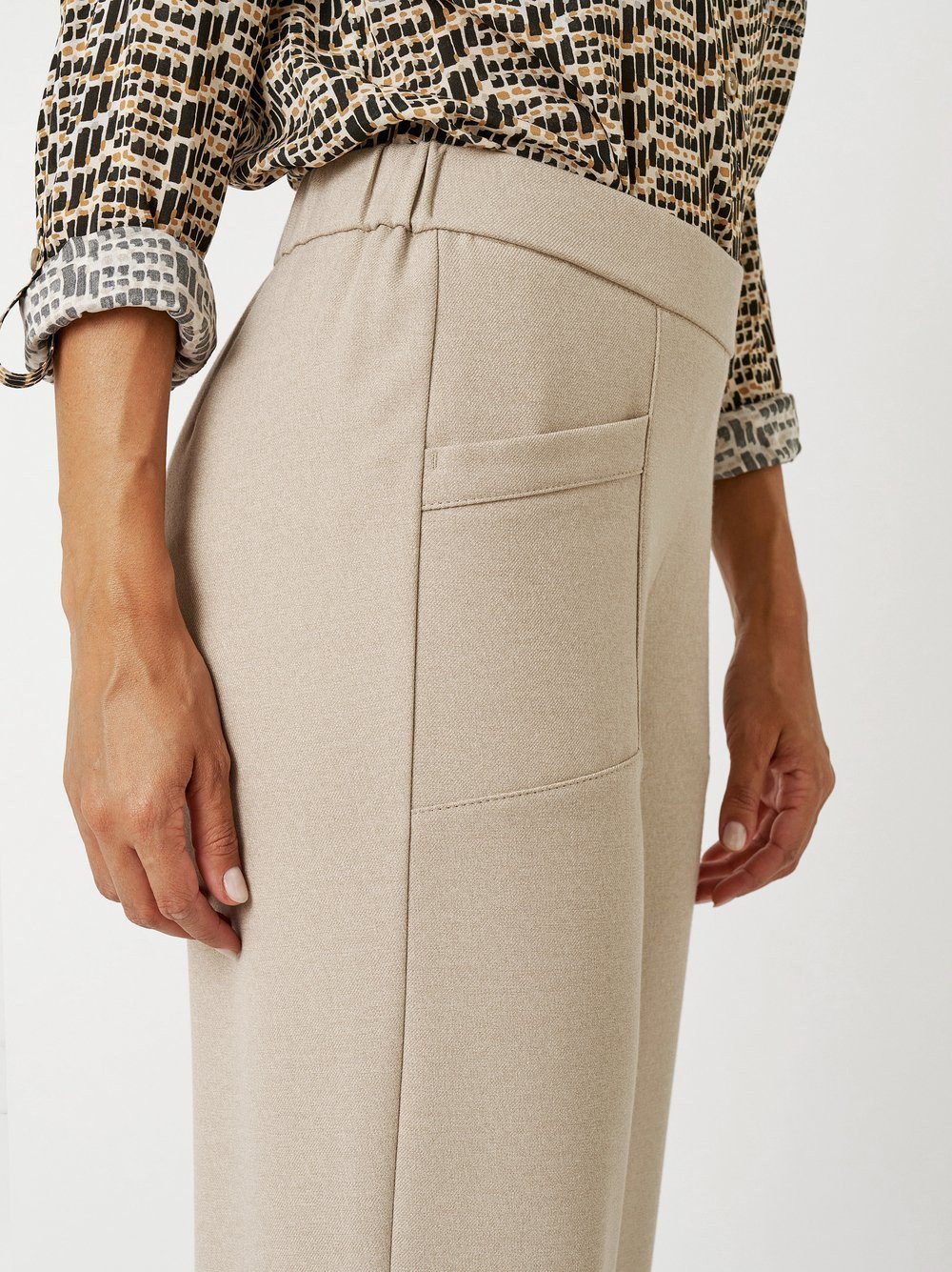 TONI Comfortbroek Sue Wide Chic 7/8 met elastische taille