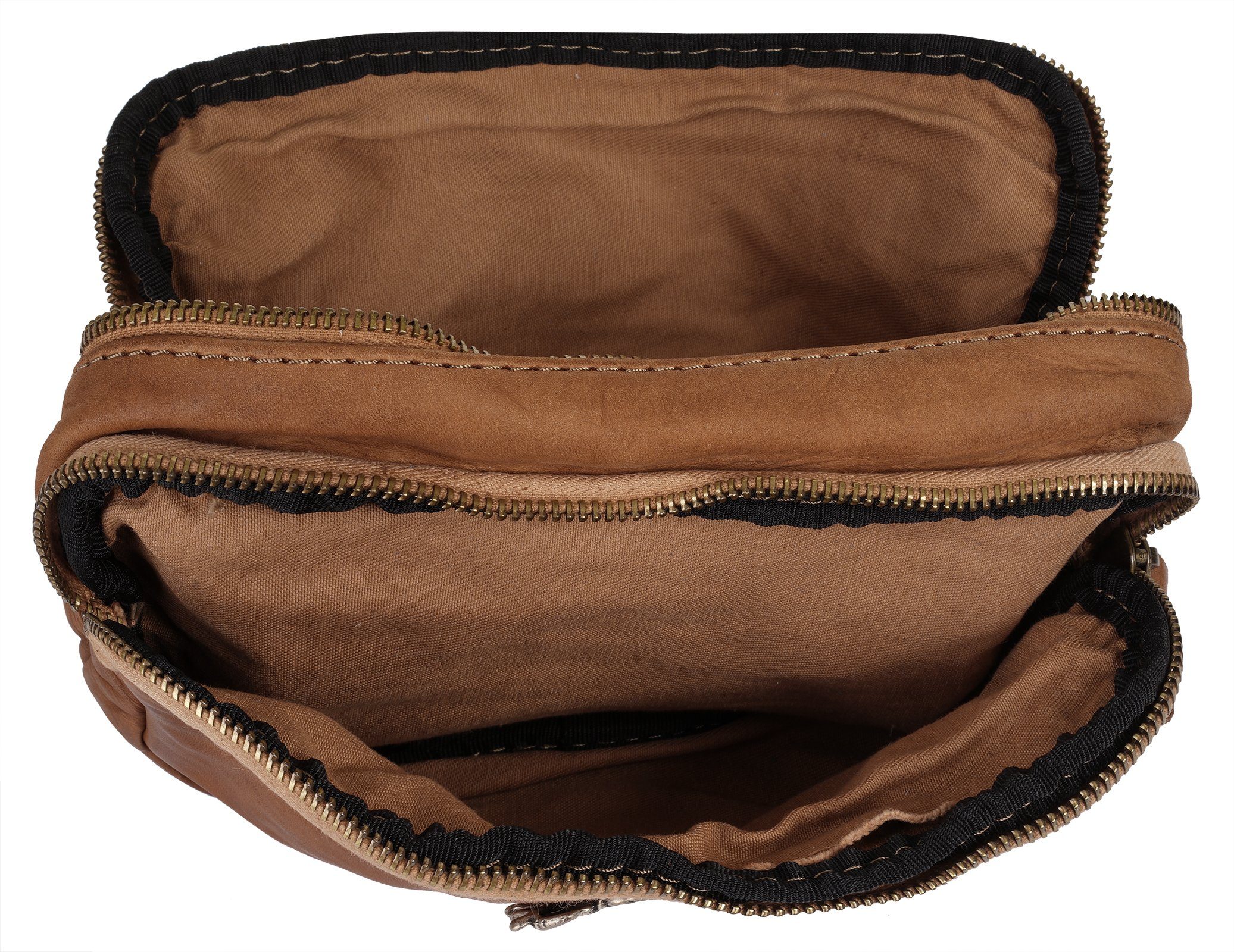 Samantha Look Schoudertas echt leer, made in italy