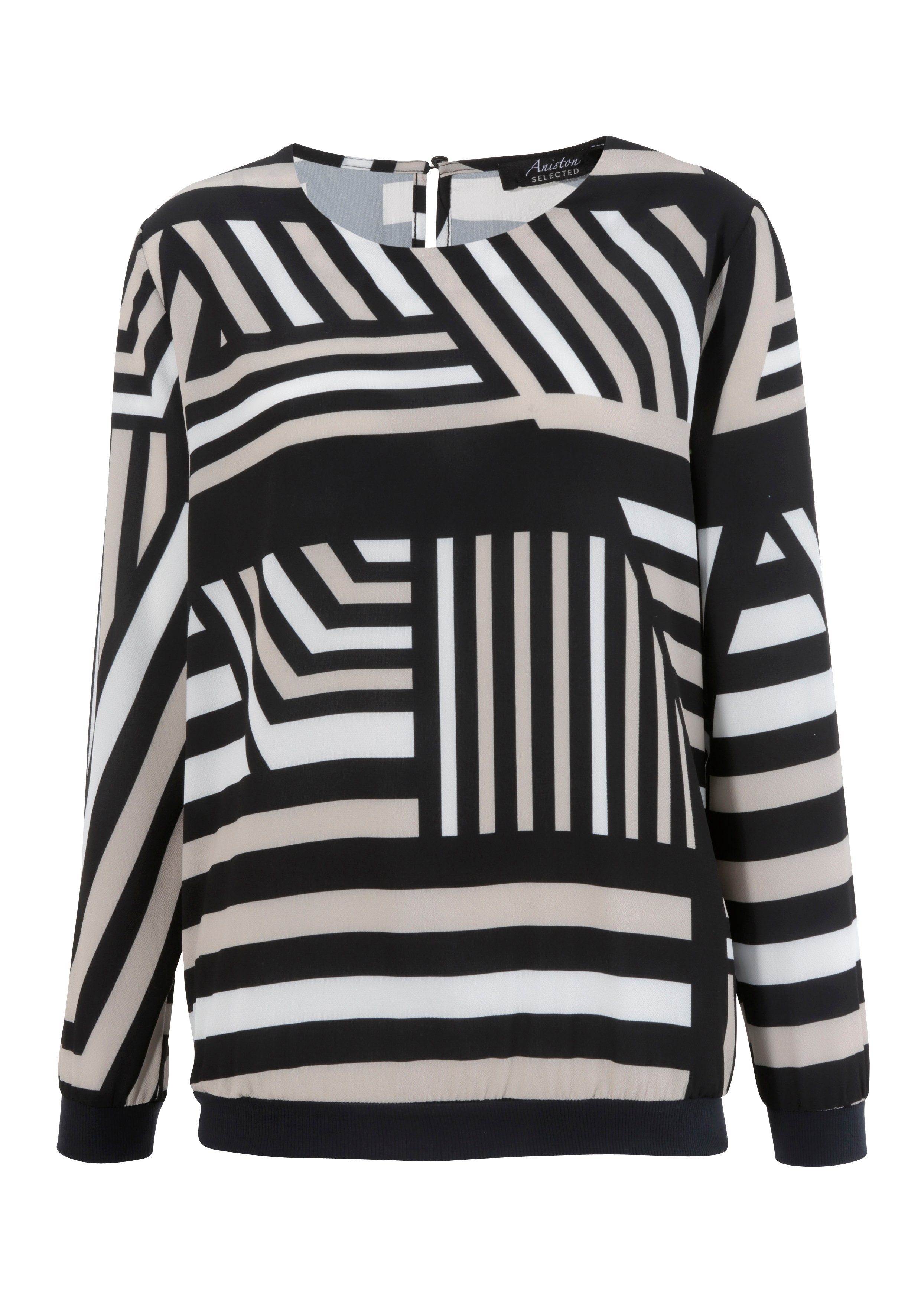 Aniston SELECTED Shirtblouse met grafisch patroon
