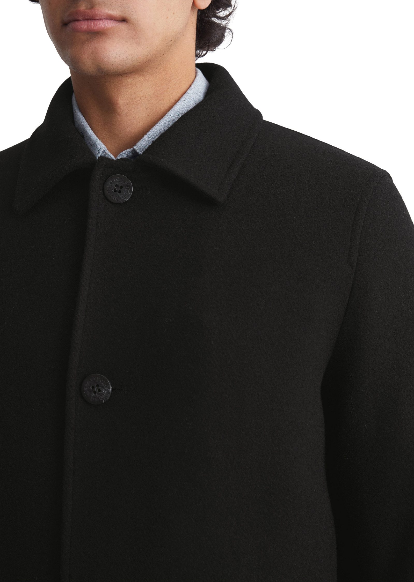Marc O'Polo DENIM Lange jas Gewatteerde, afneembare nylon capuchon