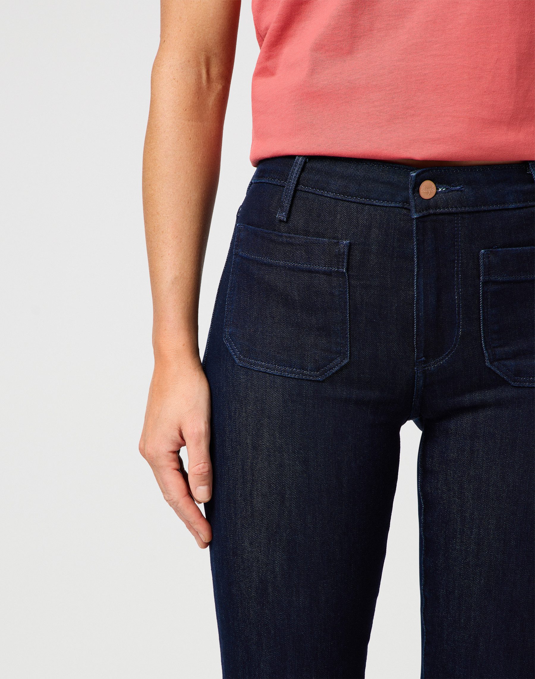 Wrangler Bootcut jeans Flare in retro-design met uitlopende pijp