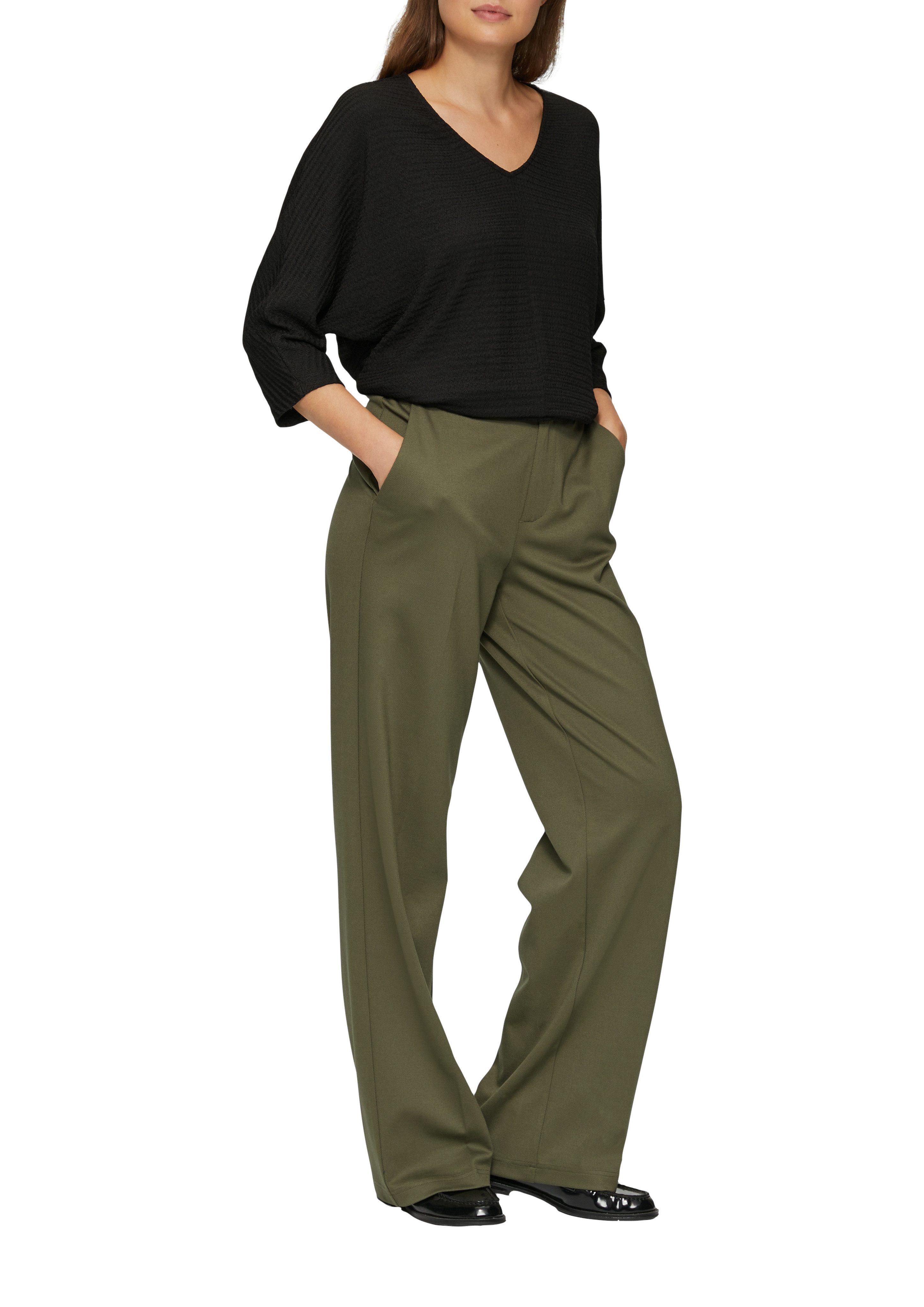 s.Oliver Shirt met 3/4 mouwen met structuur