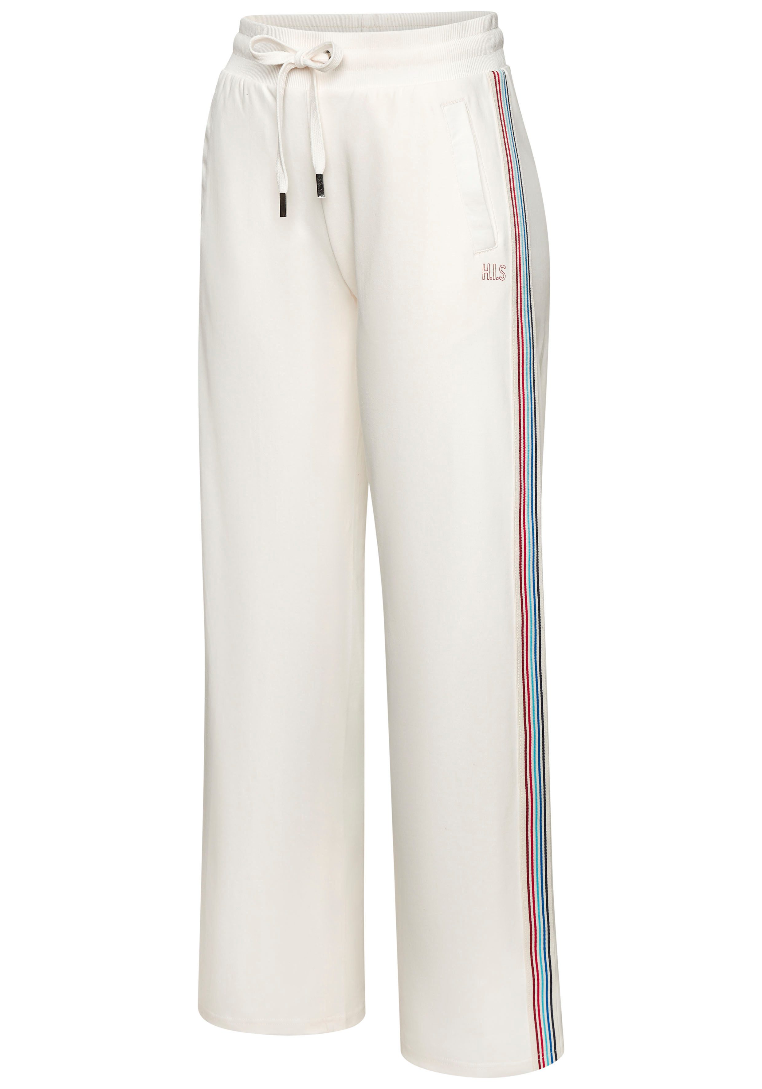 H.I.S Relaxbroek met zijstreeppatroon