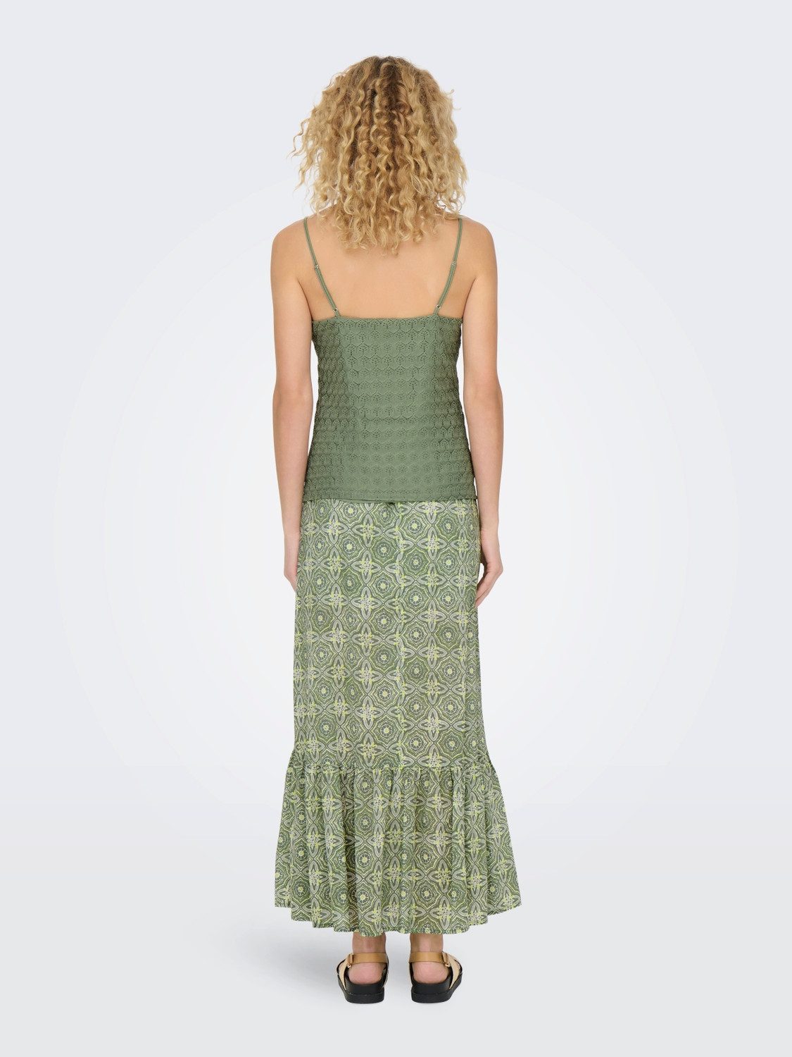 Only Top met spaghettibandjes ONLPATRICIA SINGLET JRS