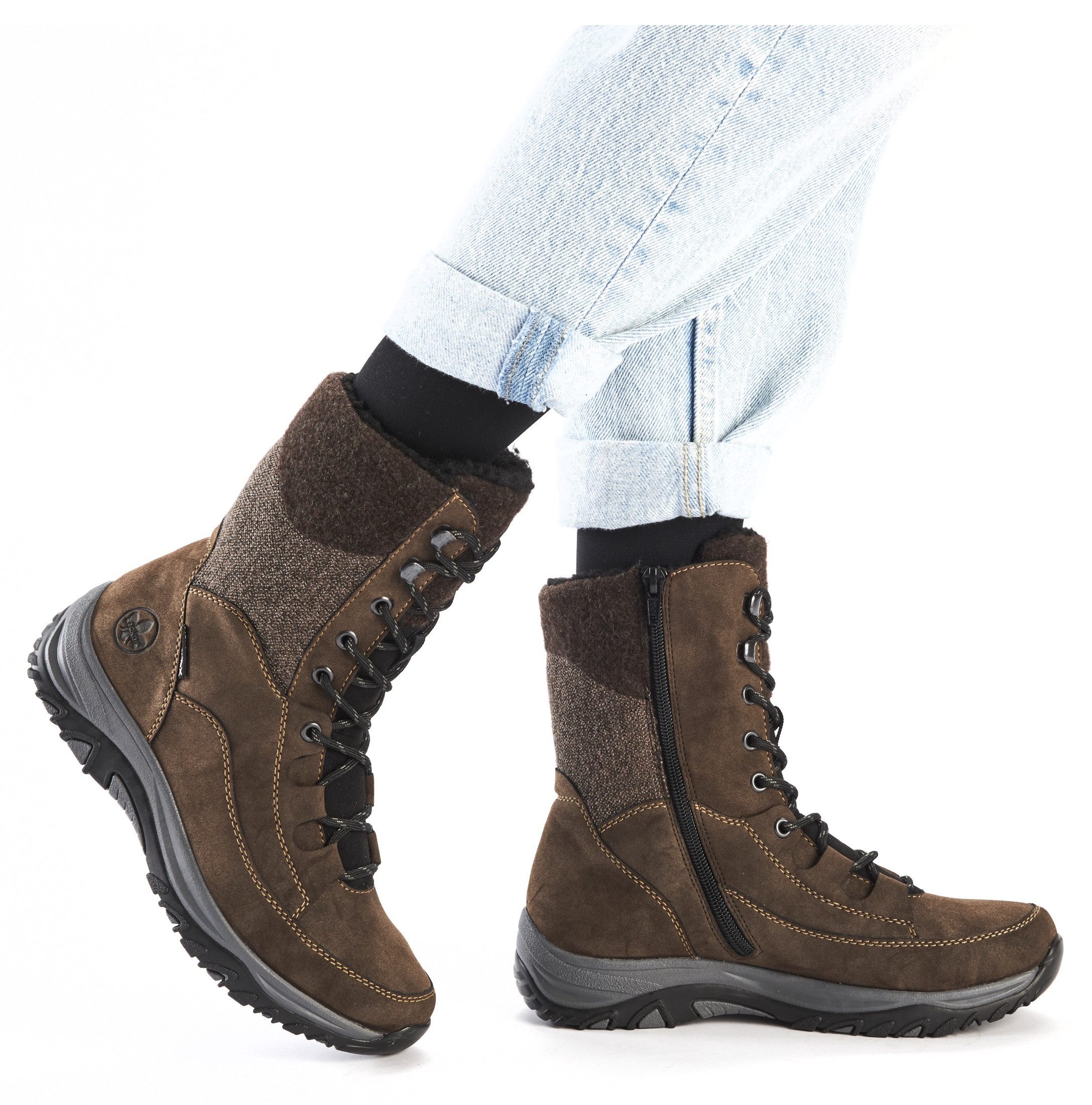Rieker Winterlaarzen , outdoorlaarzen, enkellaars met tex en binnenrits