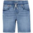 levi's kidswear jeansbermuda skinny dobby short for boys blauw