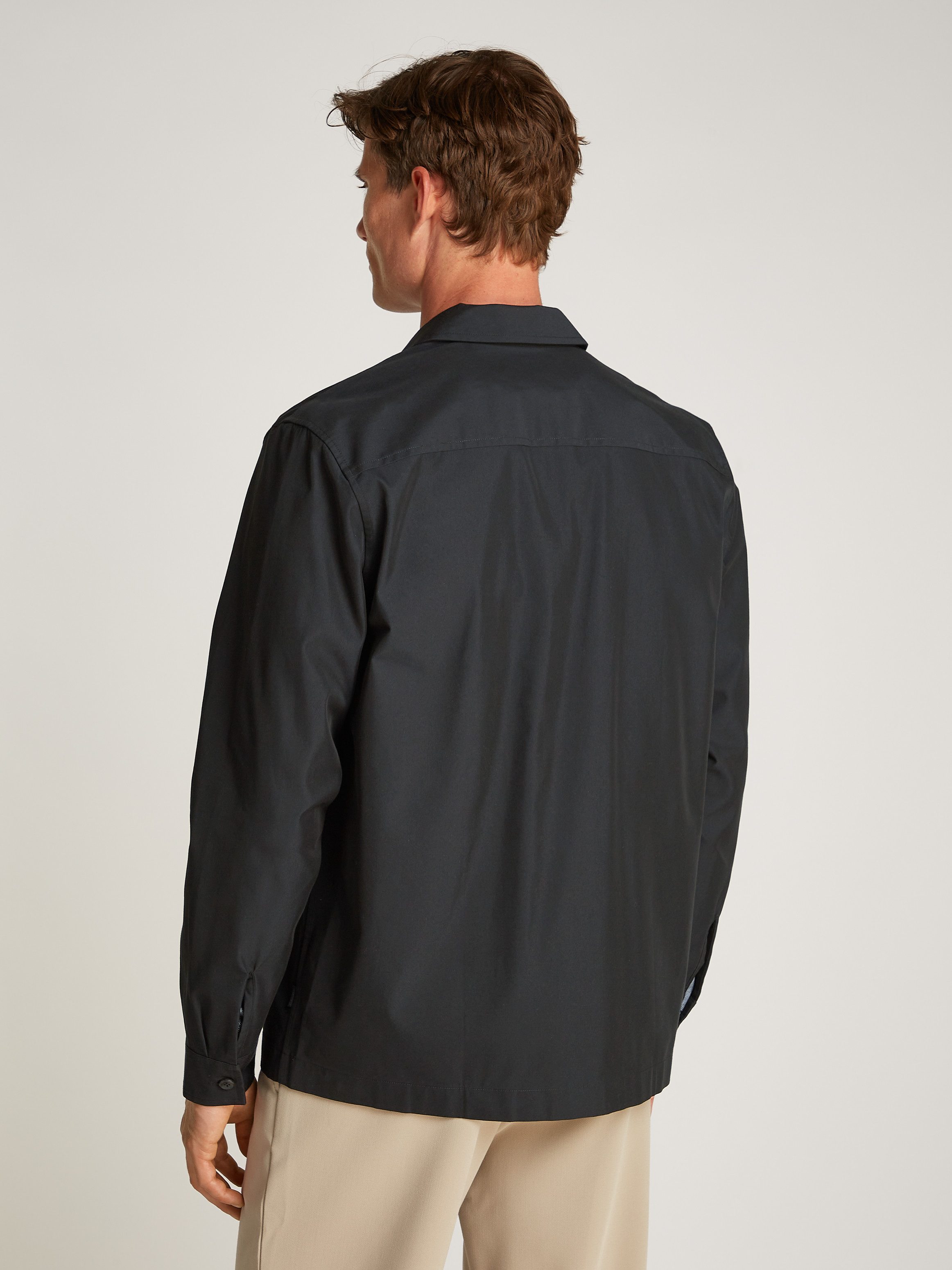 Calvin Klein Overhemd met lange mouwen COTTON BLEND OVERSHIRT
