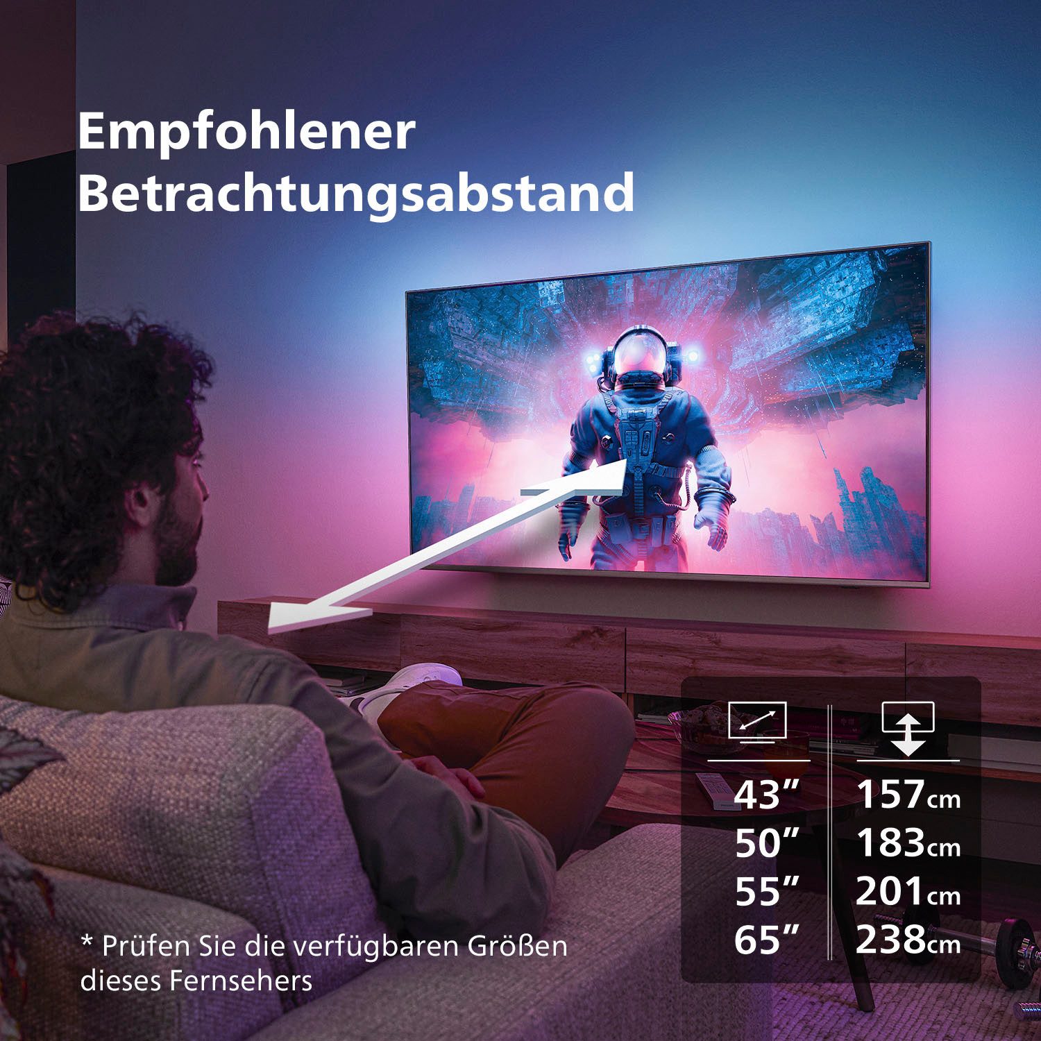 Philips Led-TV, 126 cm / 50", 4K Ultra HD, Smart TV