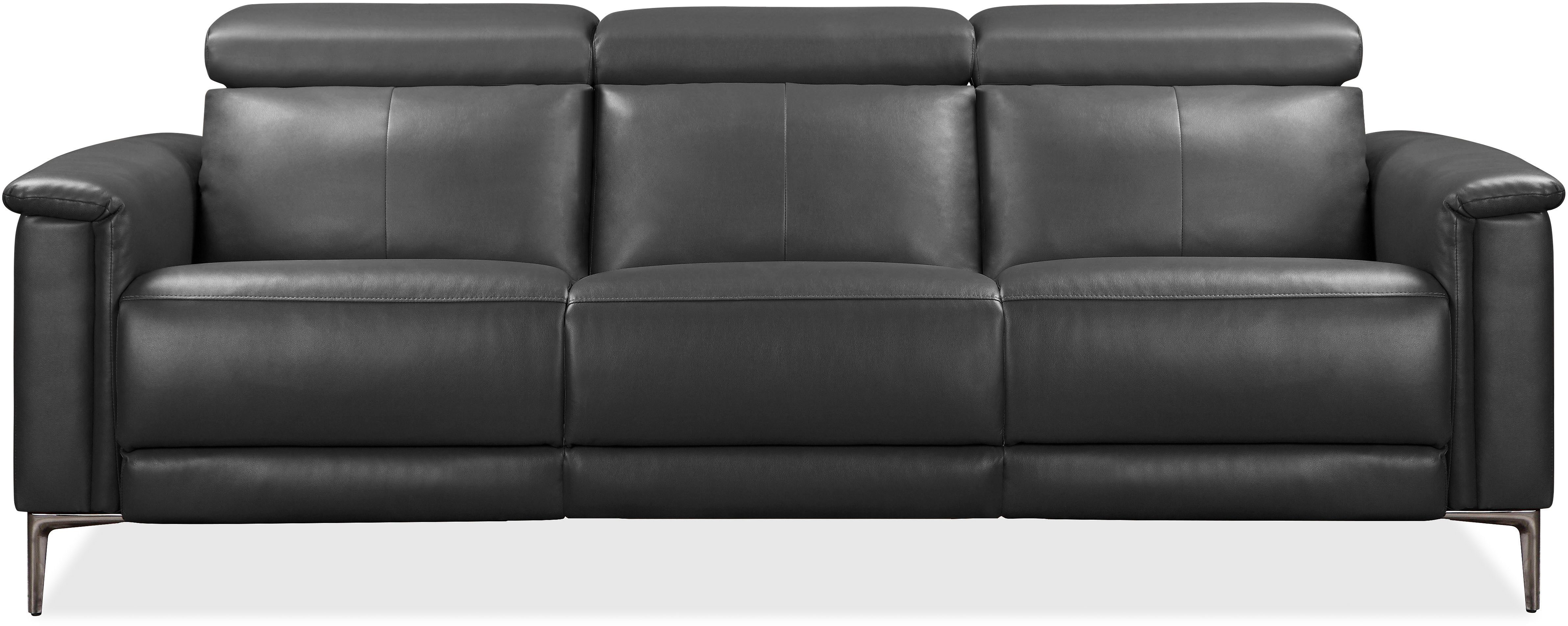 Home affaire 3-zitsbank Lund, met handmatige en elektrische relaxfunctie in 2 zittingen (links en rechts), usb-a, echt leer, kunstleer, geweven stof,