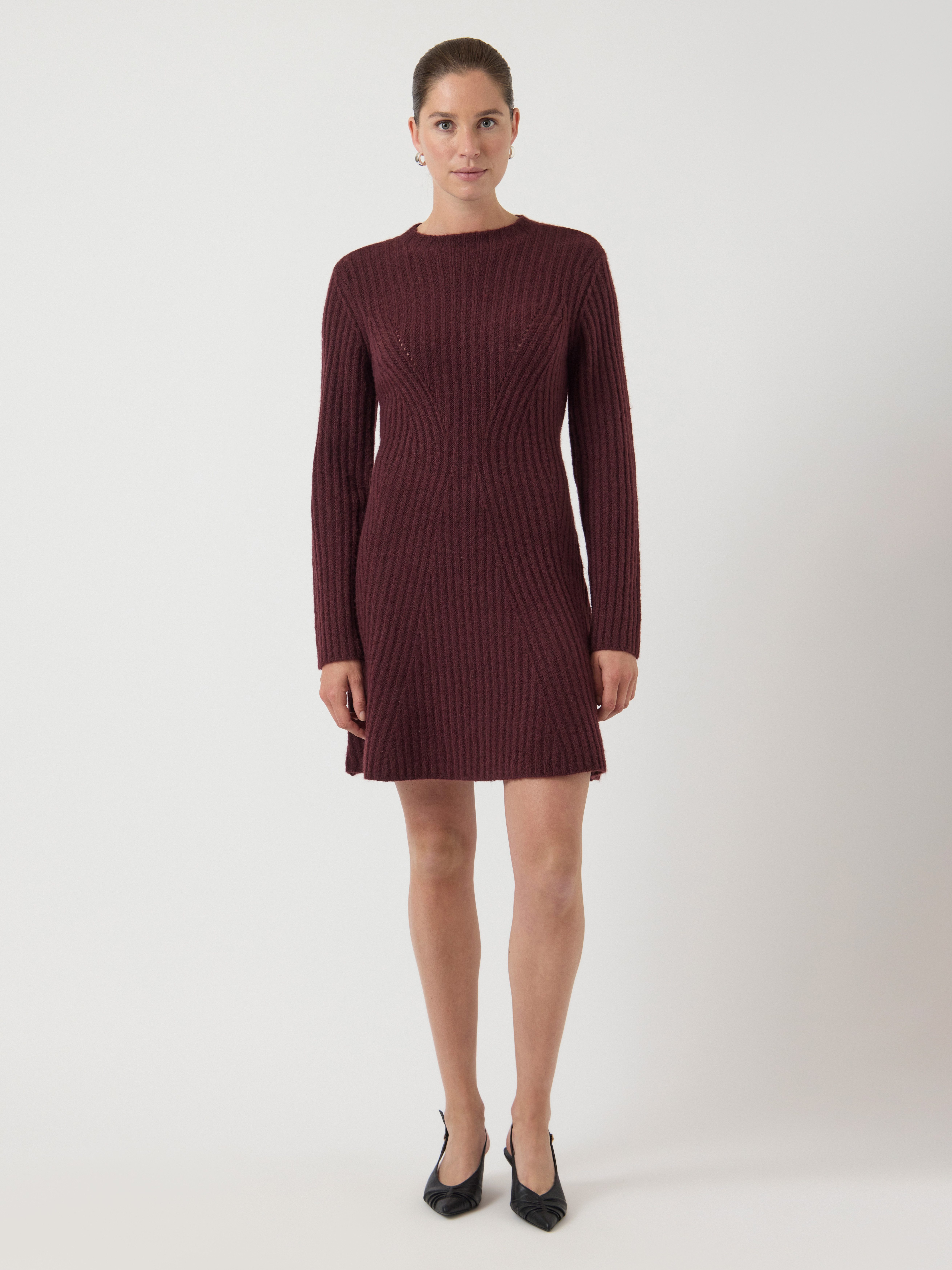 Y.A.S Gebreide jurk YASDOLLY LS KNIT DRESS S. NOOS