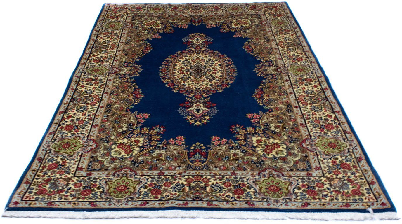 morgenland Wollen kleed Rafsanjan Teppich handgeknüpft blau-Perserteppich - Royal - 240 x 150 cm - blau