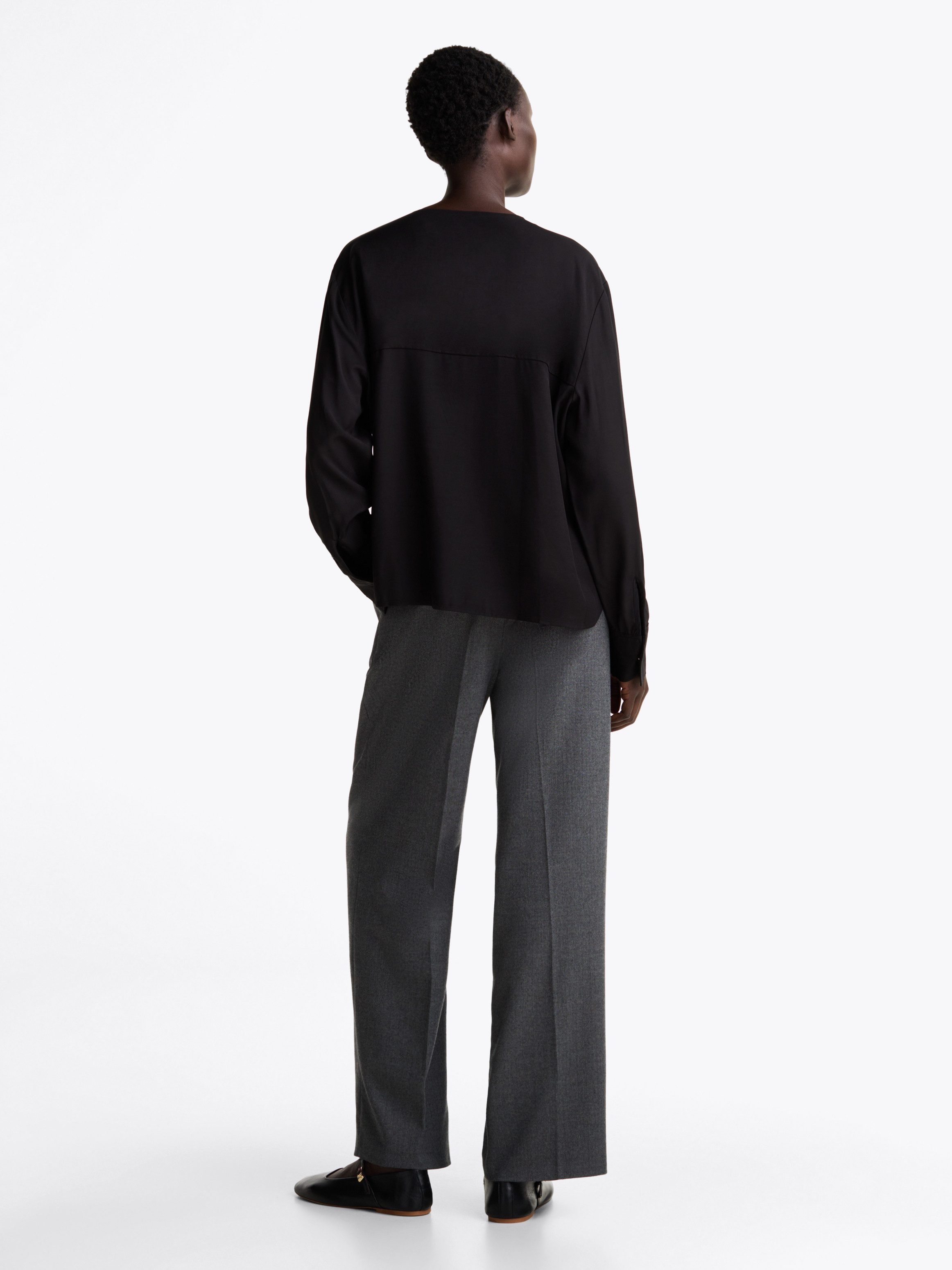 Tommy Hilfiger Blouse met lange mouwen met gestempeld logo