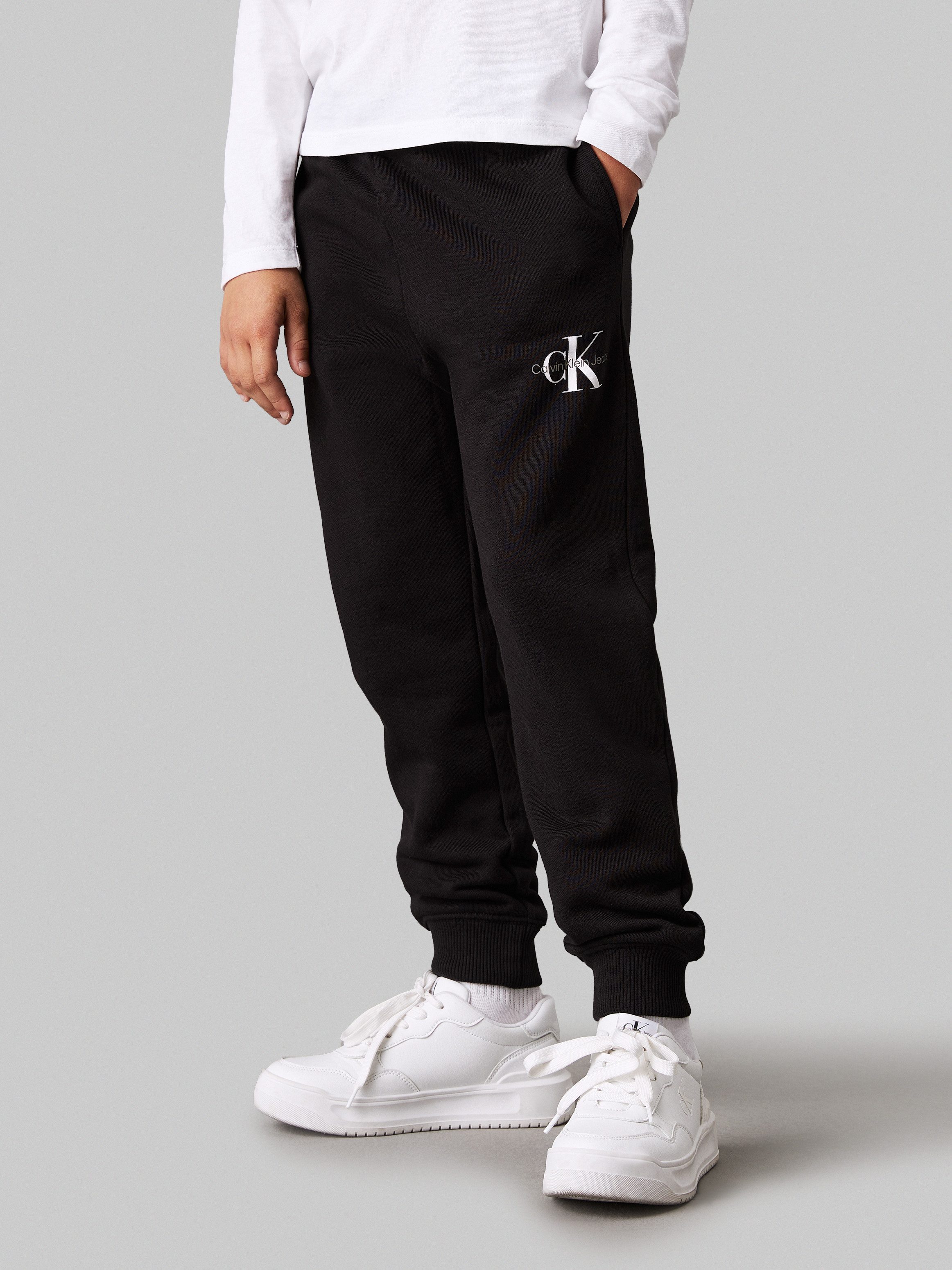 Calvin Klein Sweatbroek MONOGRAM LOGO SWEATPANTS voor kinderen tot 16 jaar