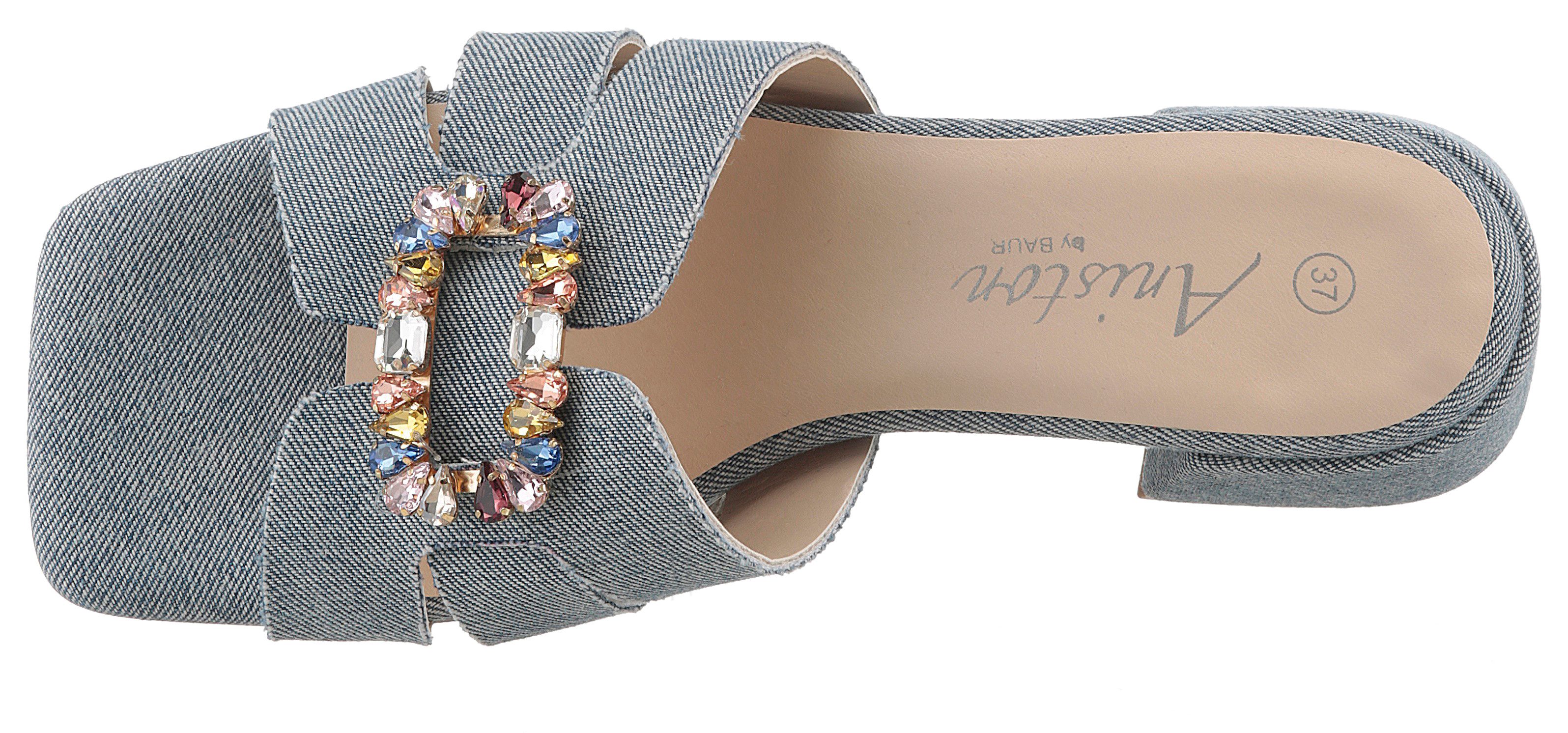 Aniston SHOES Slippers , zomerschoen, feestdag schoen, blokhak - nieuwe kollectie
