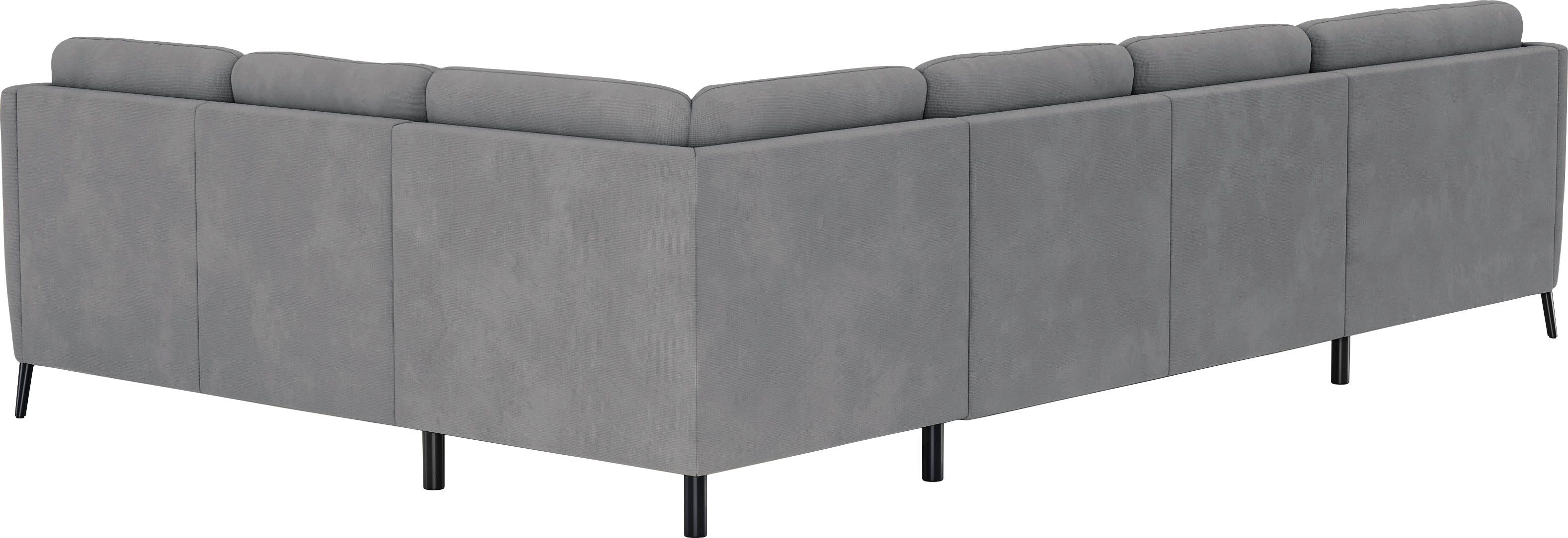 sit&more Zithoek Soul U-model optioneel met bedfunctie en bedlade of lade