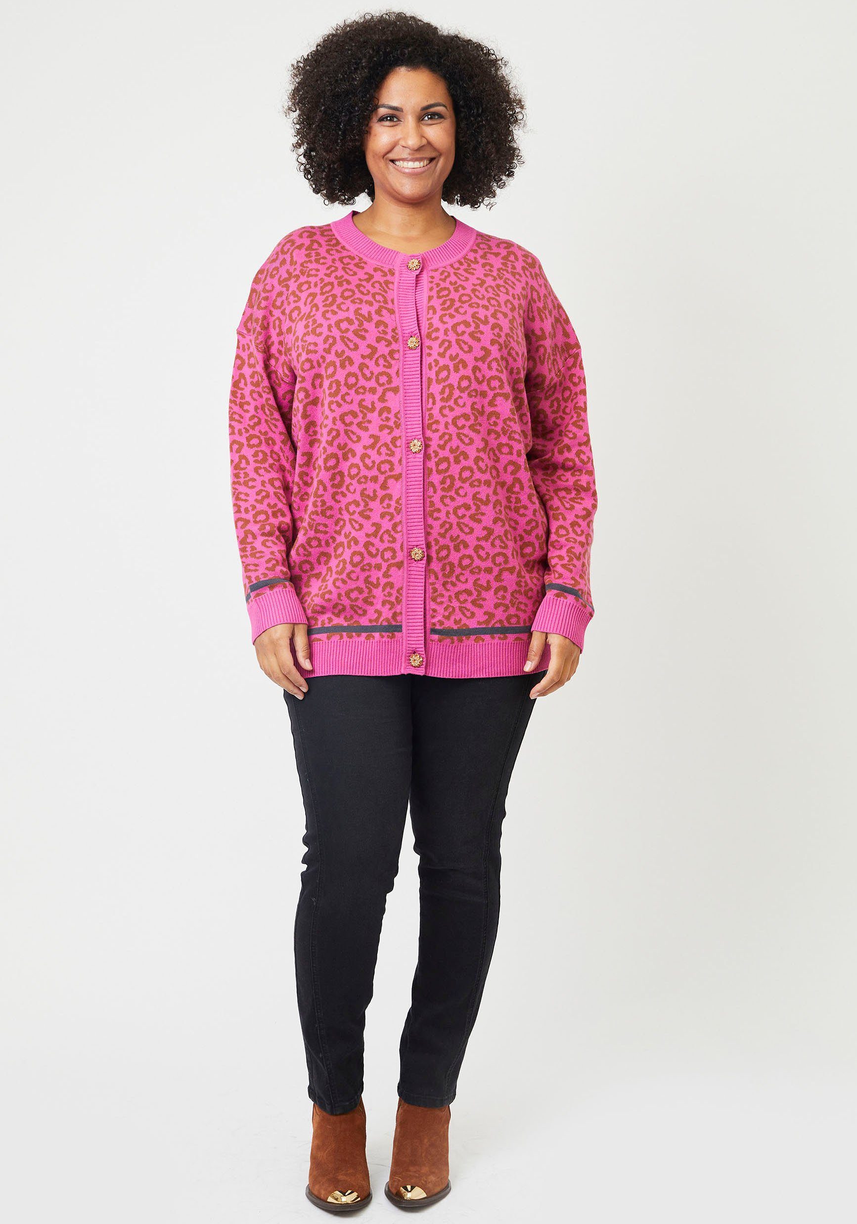 ADIA Cardigan met animal-print