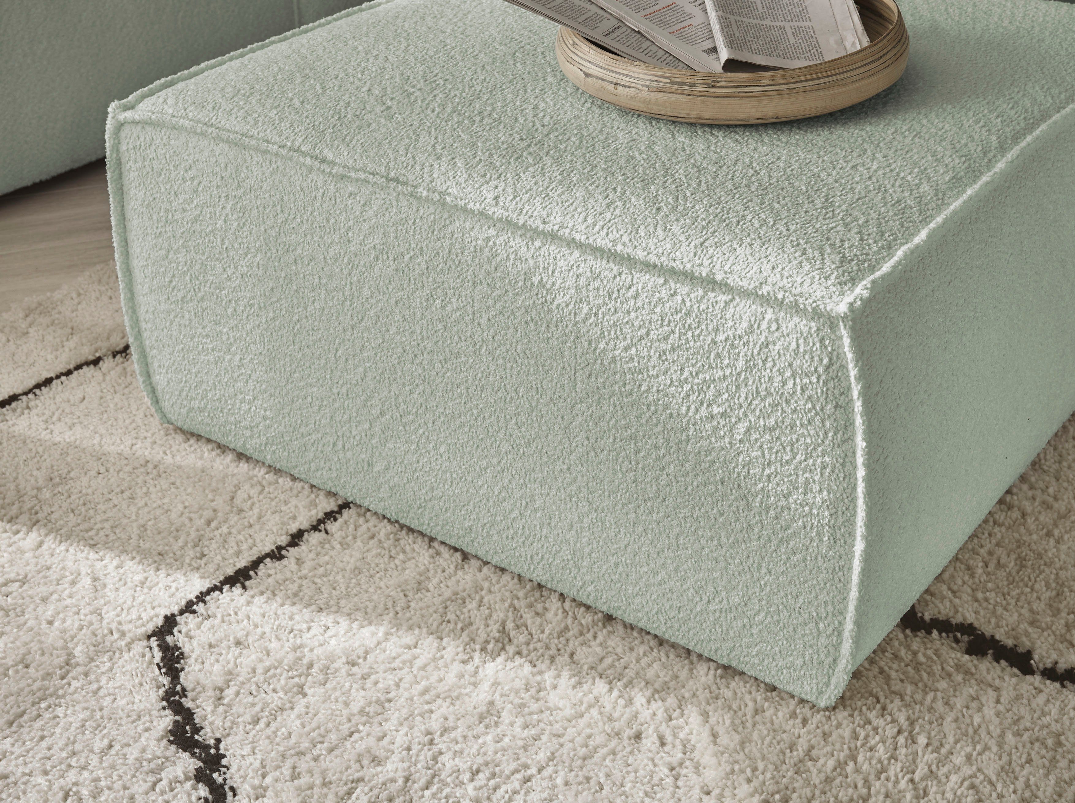 andas Loveseat Finnley Loveseat en hocker als set, passend bij de bekleding-serie Finnley (2-delig)