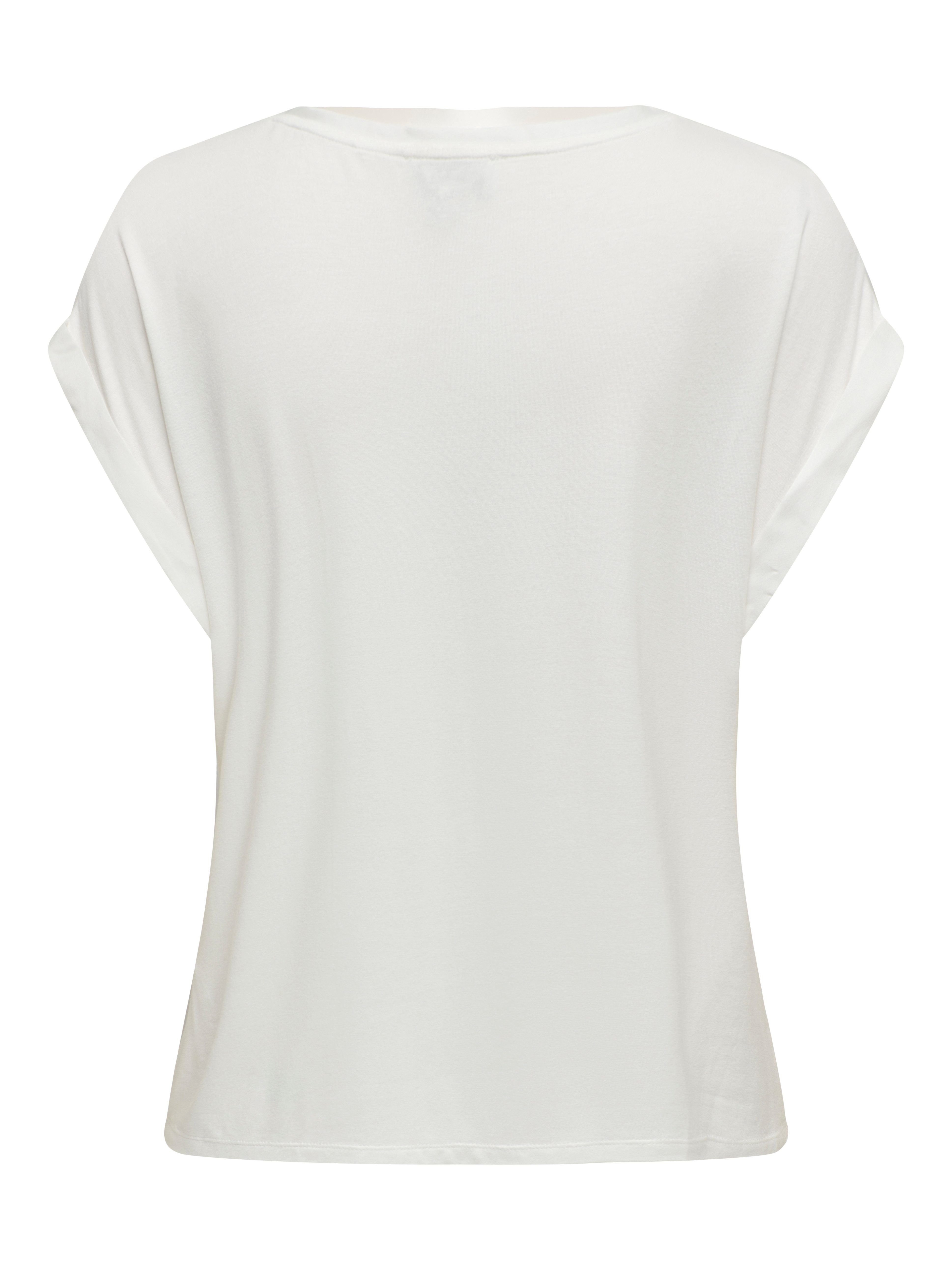 Only Shirt met korte mouwen ONLLIEKE S/S SATIN MIX TOP WVN NOOS