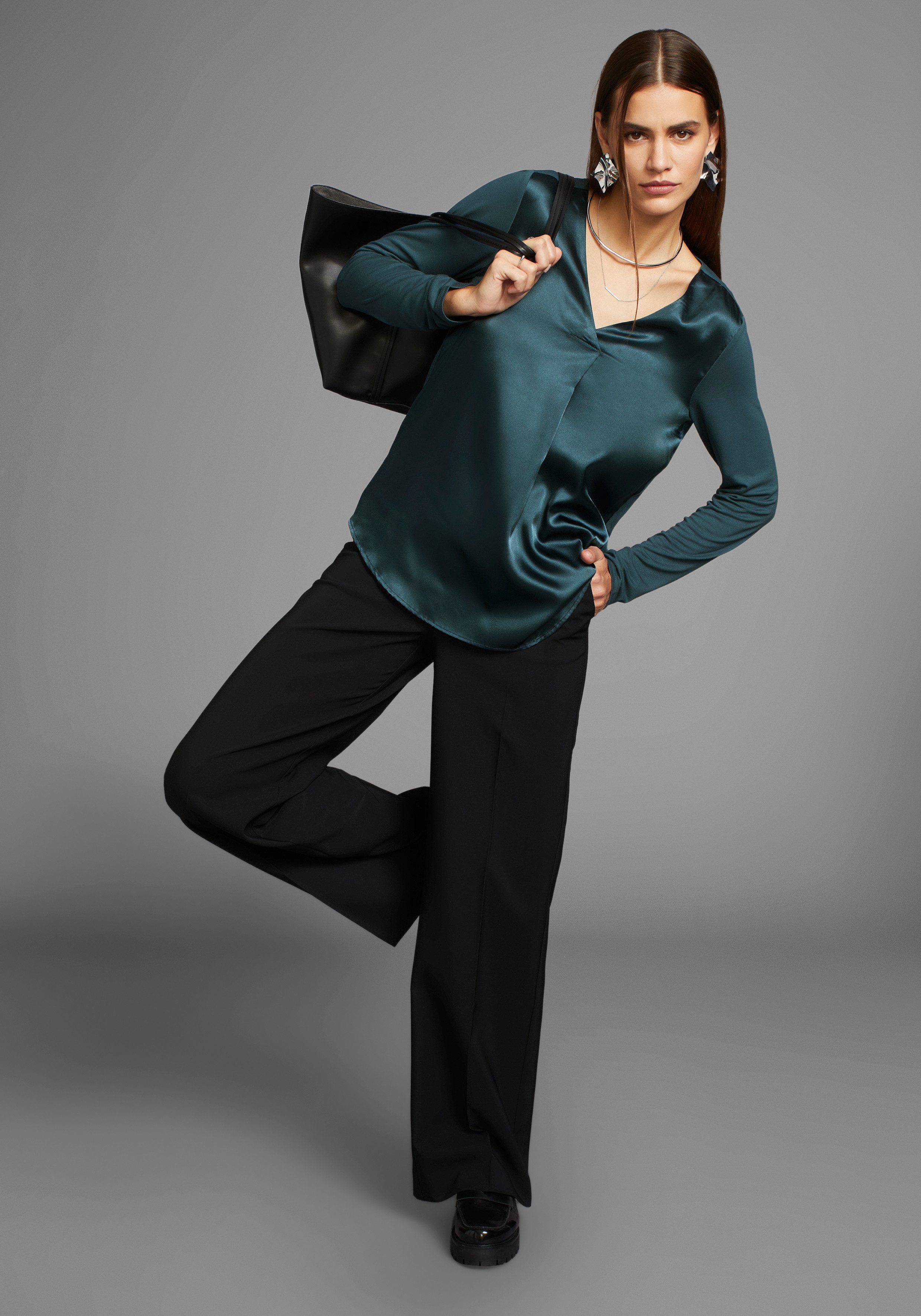 HECHTER PARIS Shirtblouse met v-hals