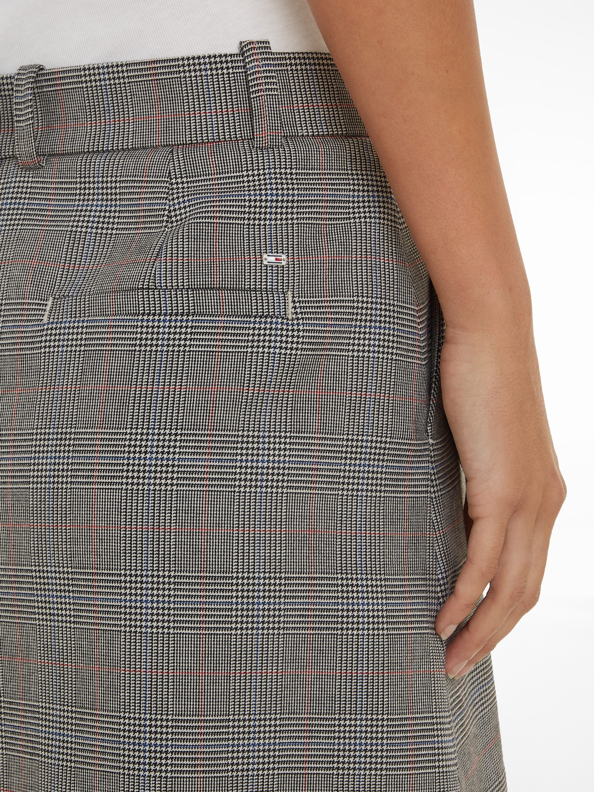 Tommy Hilfiger Kokerrok POW CHECK SHORT SKIRT (Global Serie TH VROUWEN)