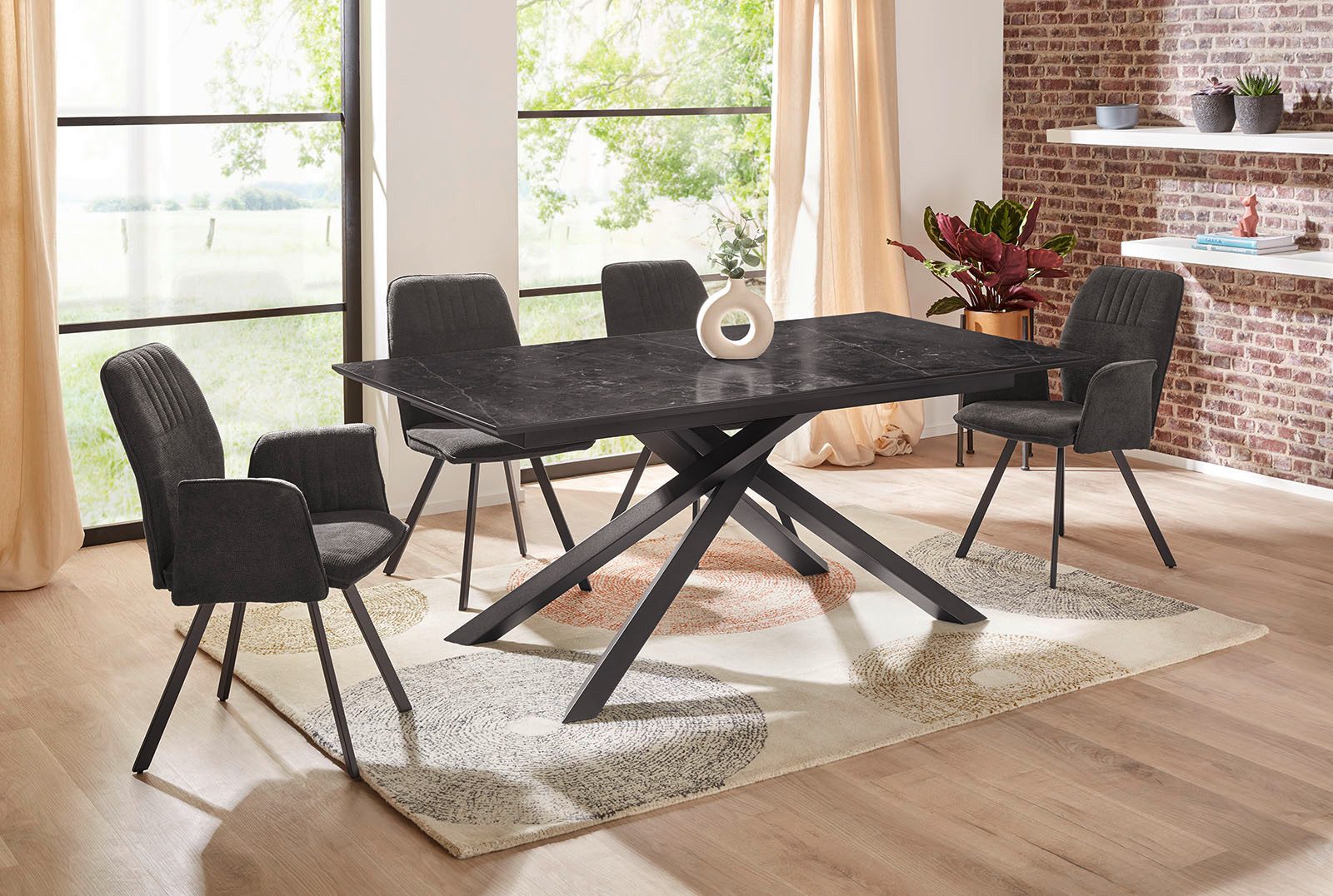 Jockenhöfer Gruppe Stoel met 4 poten Kelly (set, 4 stuks)
