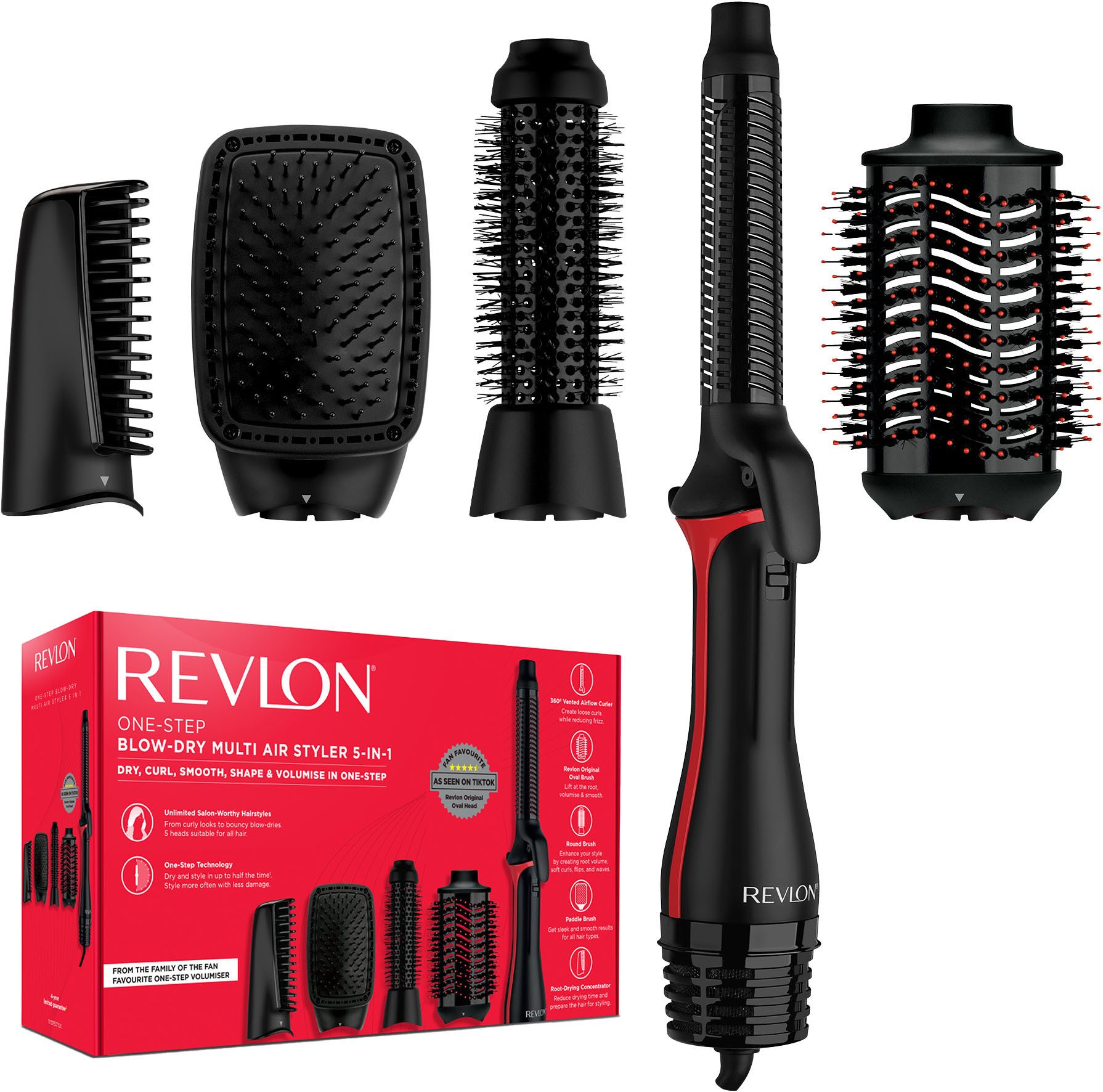 Revlon Multihaarstyler ONE-STEP™ Air Styler 5-in-1 mit Revlon Original-Kopf - RVDR5371E