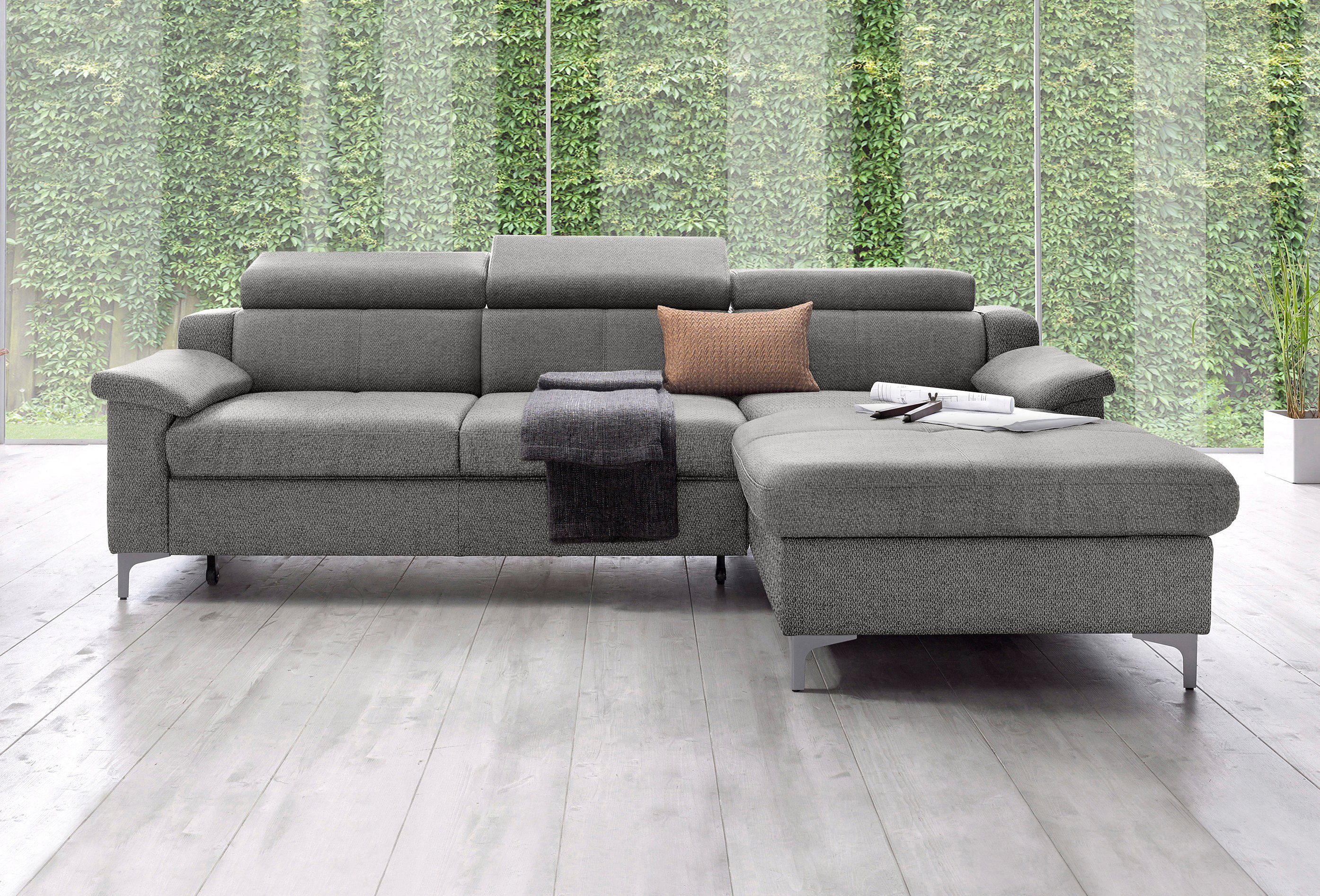 exxpo sofa fashion Hoekbank met verstelbare hoofdsteun resp. rugleuning