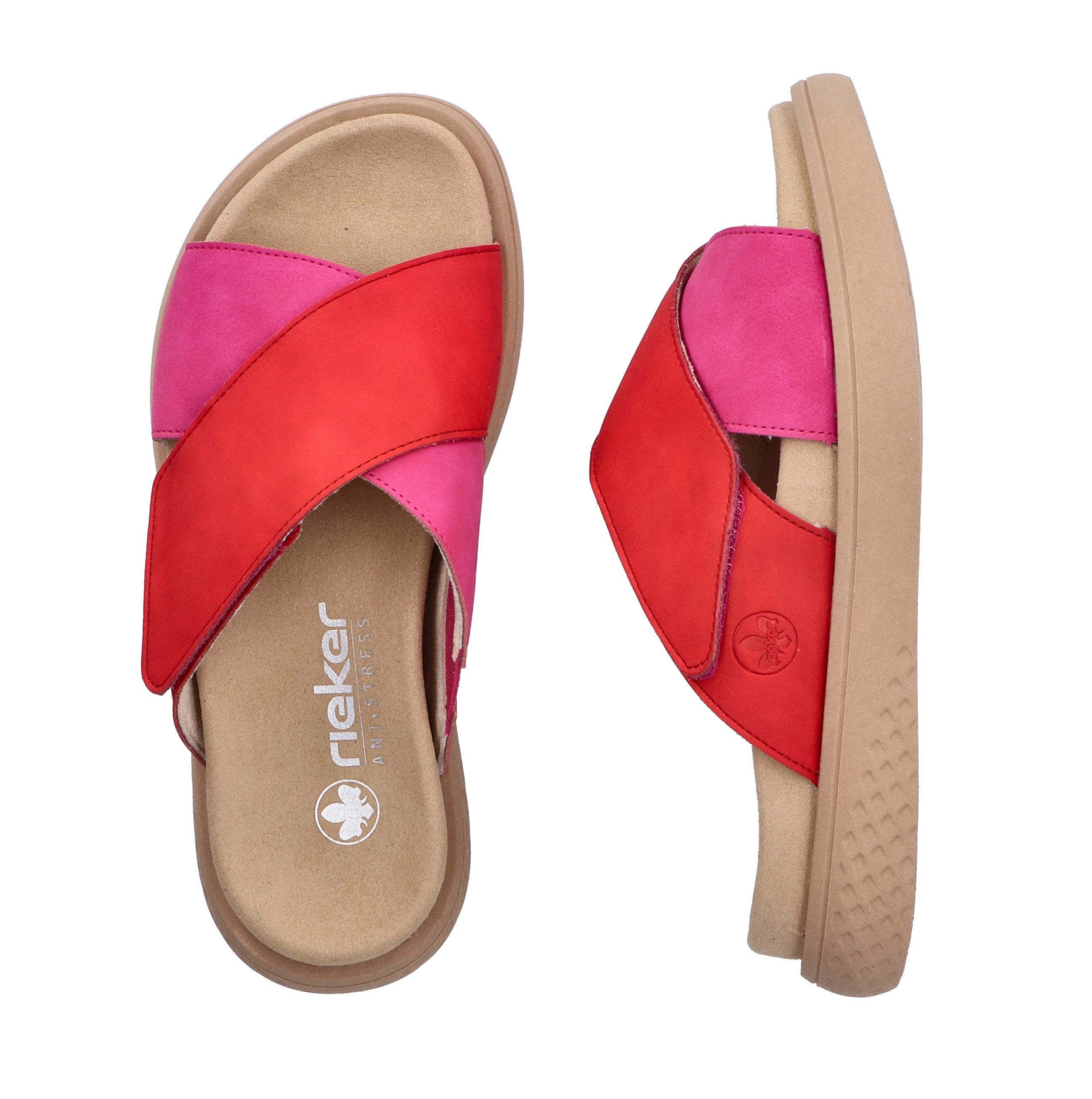 Rieker Slippers Zomerschoen, strandschoen, huisschoen, slippers met comfortabel voetbed