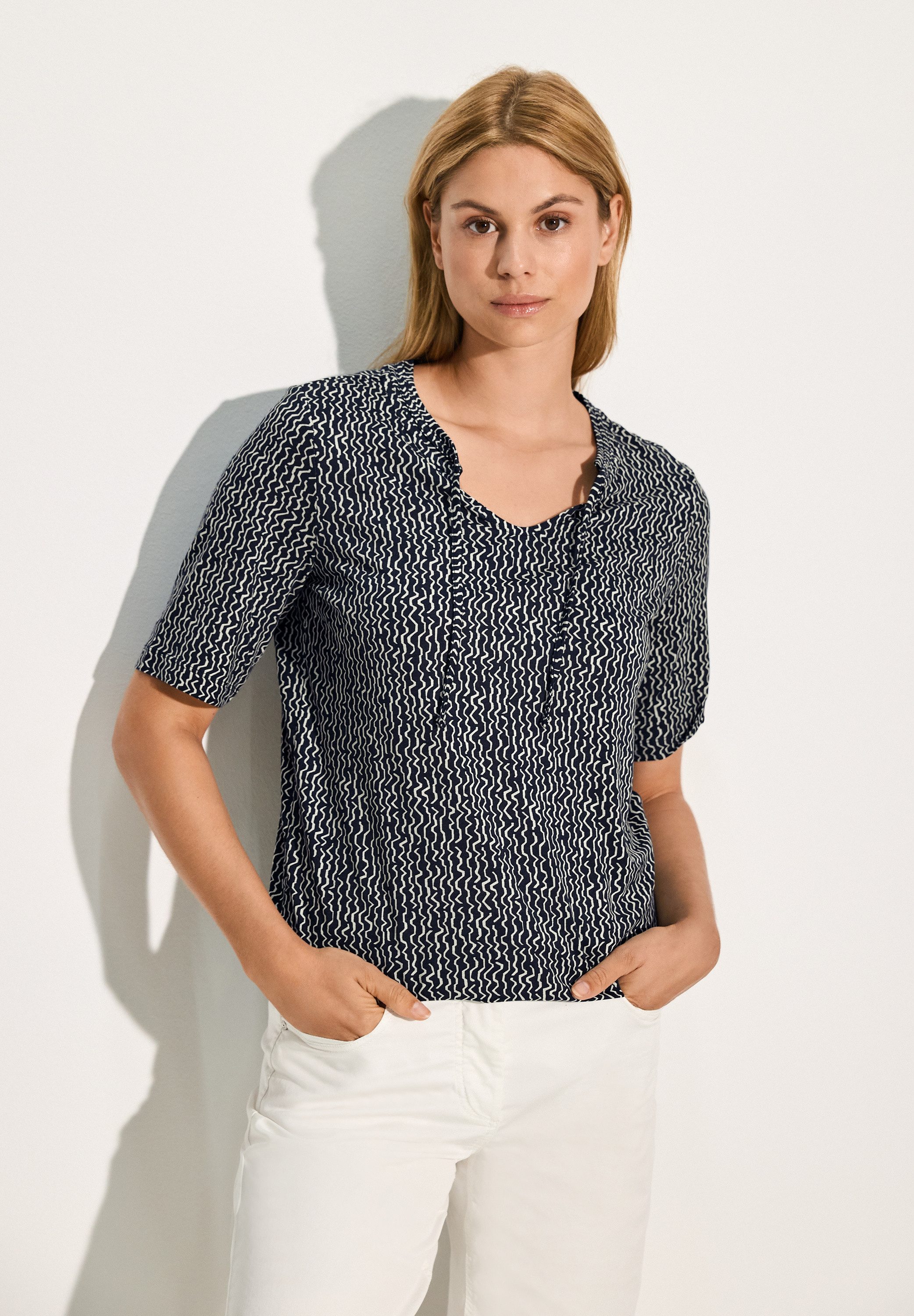 Cecil Tuniekshirt met minimal-motief