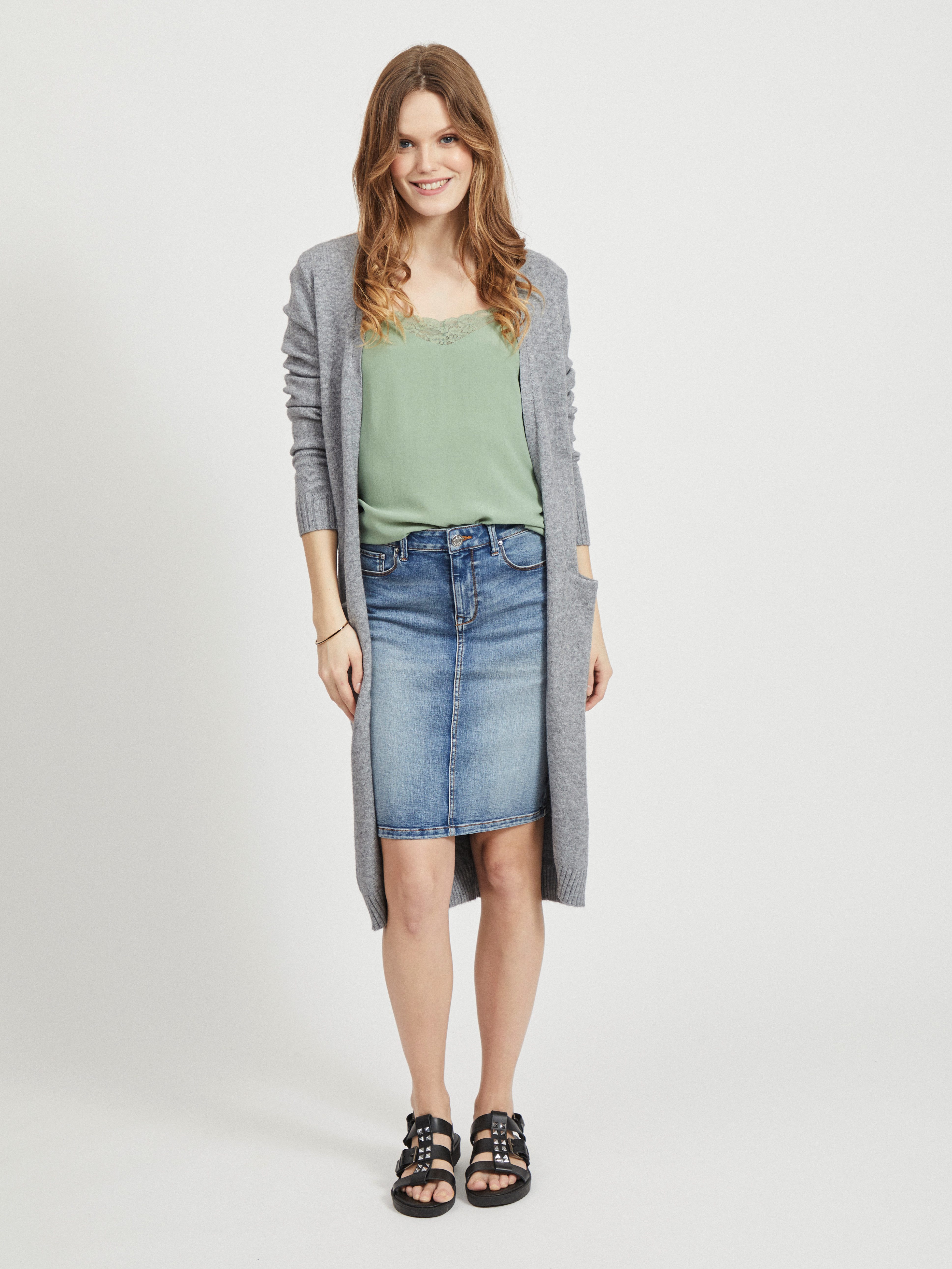 Vila Lang vest VIRIL LONG L S KNIT CARDIGAN NOOS