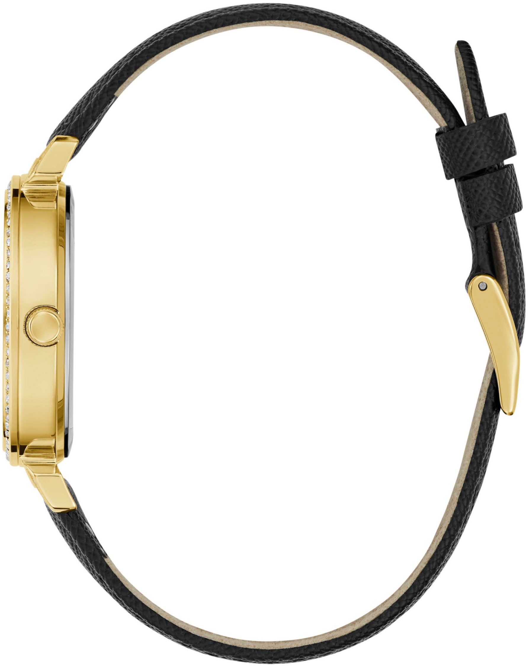 Guess Kwartshorloge ENCHANTMENT Horloge, dameshorloge, kristallen, mineraalglas, stalen band
