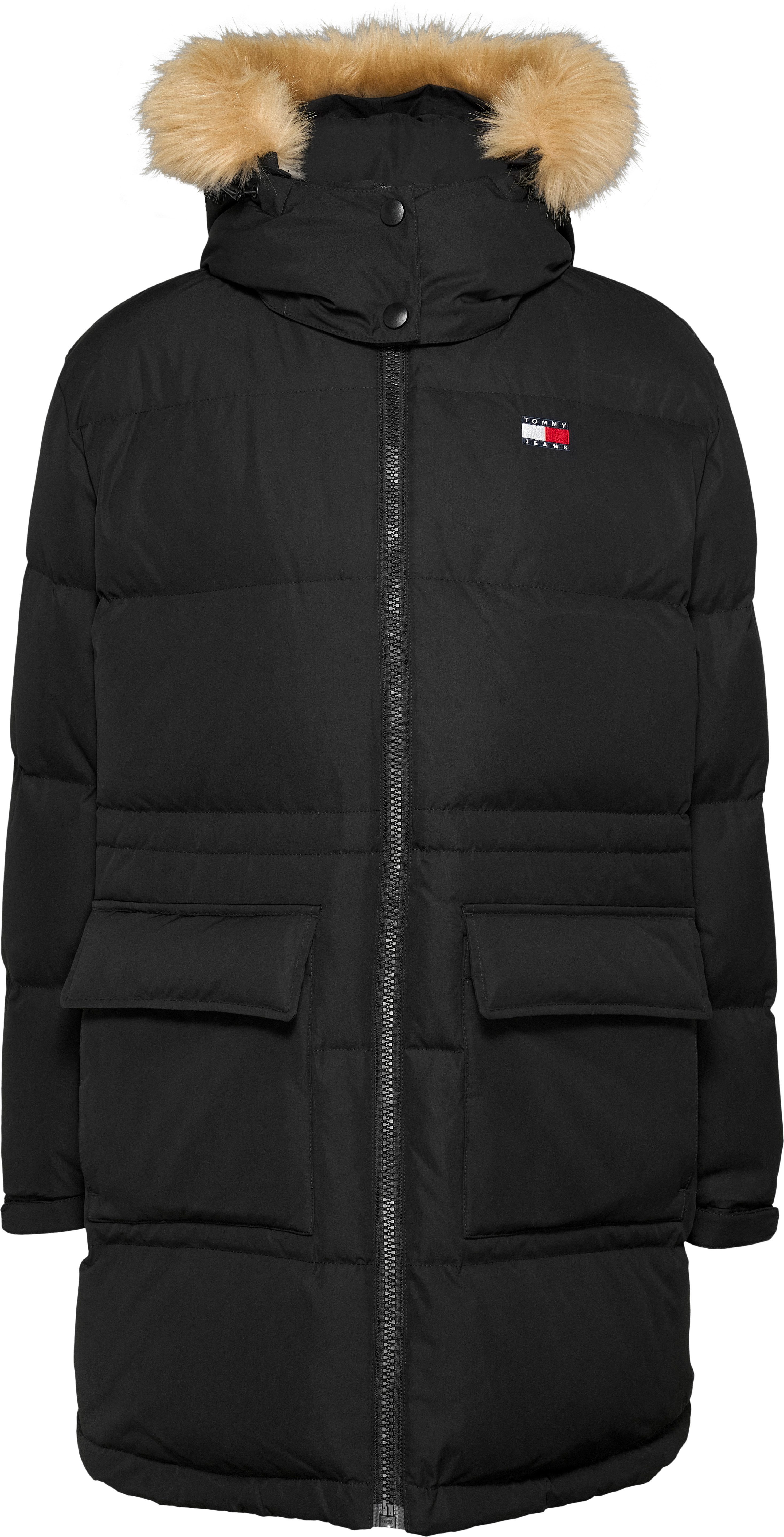 TOMMY JEANS Gewatteerde jas TJW MIDI ALASKA FAUX FUR