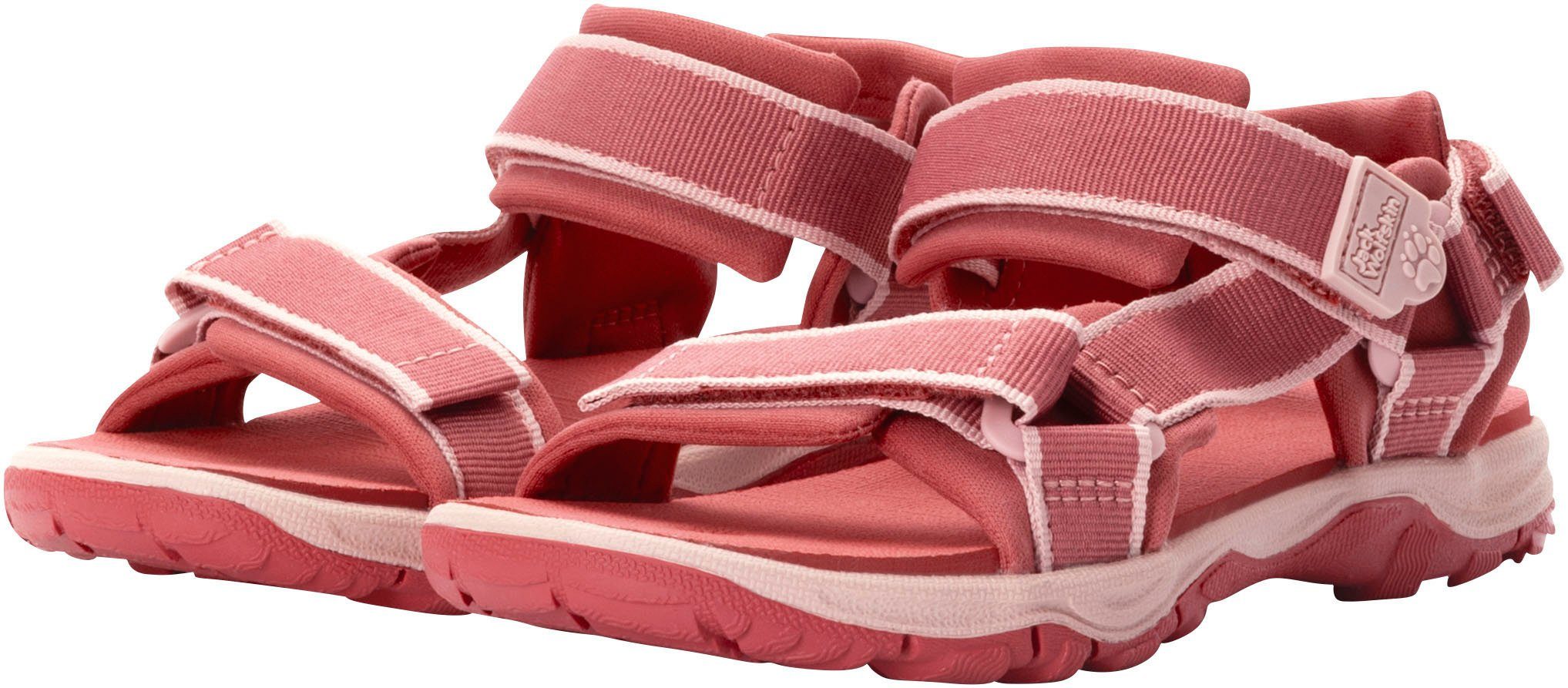 Jack Wolfskin Sandalen SEVEN SEAS 3 K met klittenbandsluiting kinderen sandalen maat 38 roze
