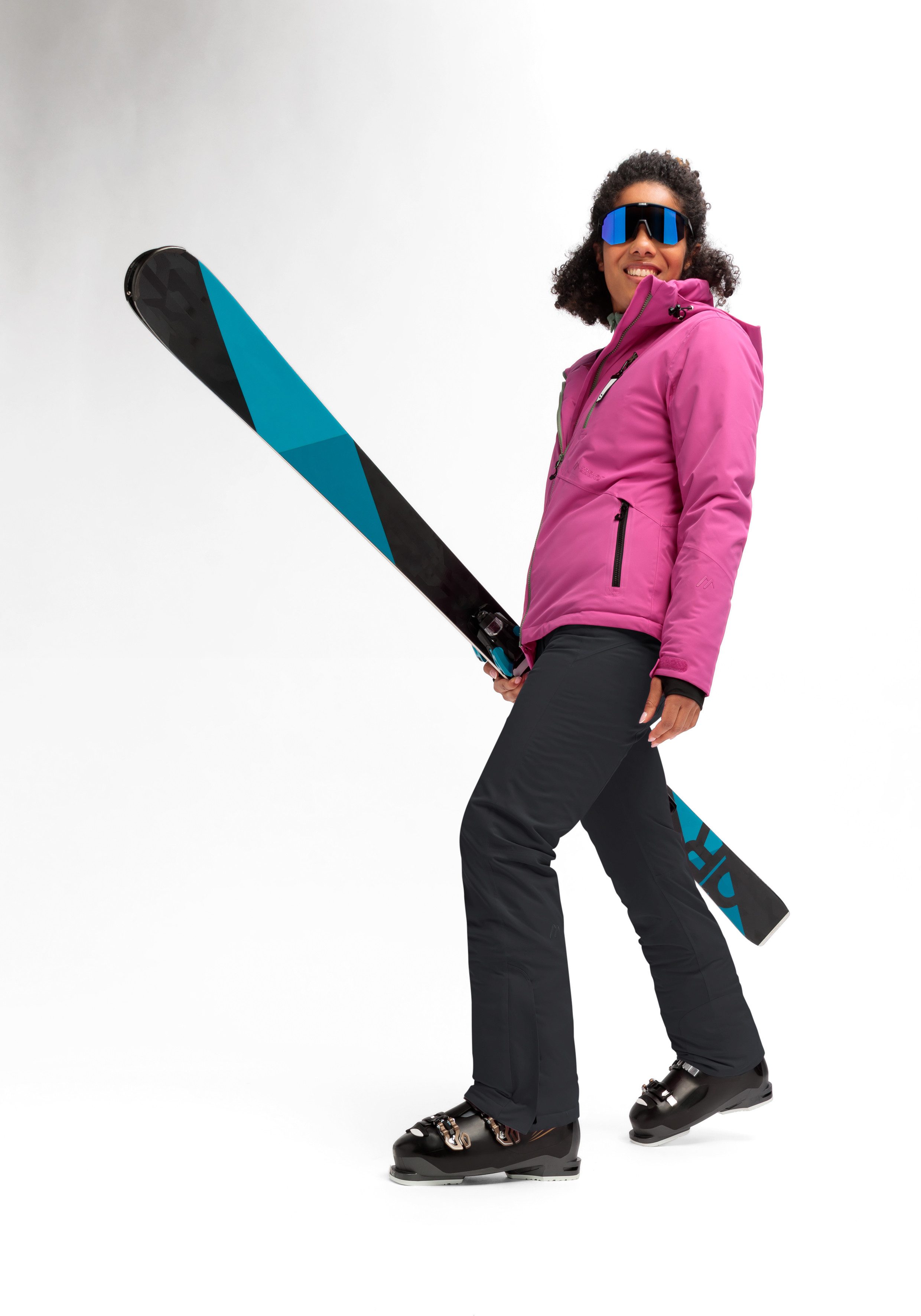 Maier Sports Skibroek Allissia slim 2.1 Dames sneeuwbroek, wind- en waterdicht, 2 ritszakken, slim fit