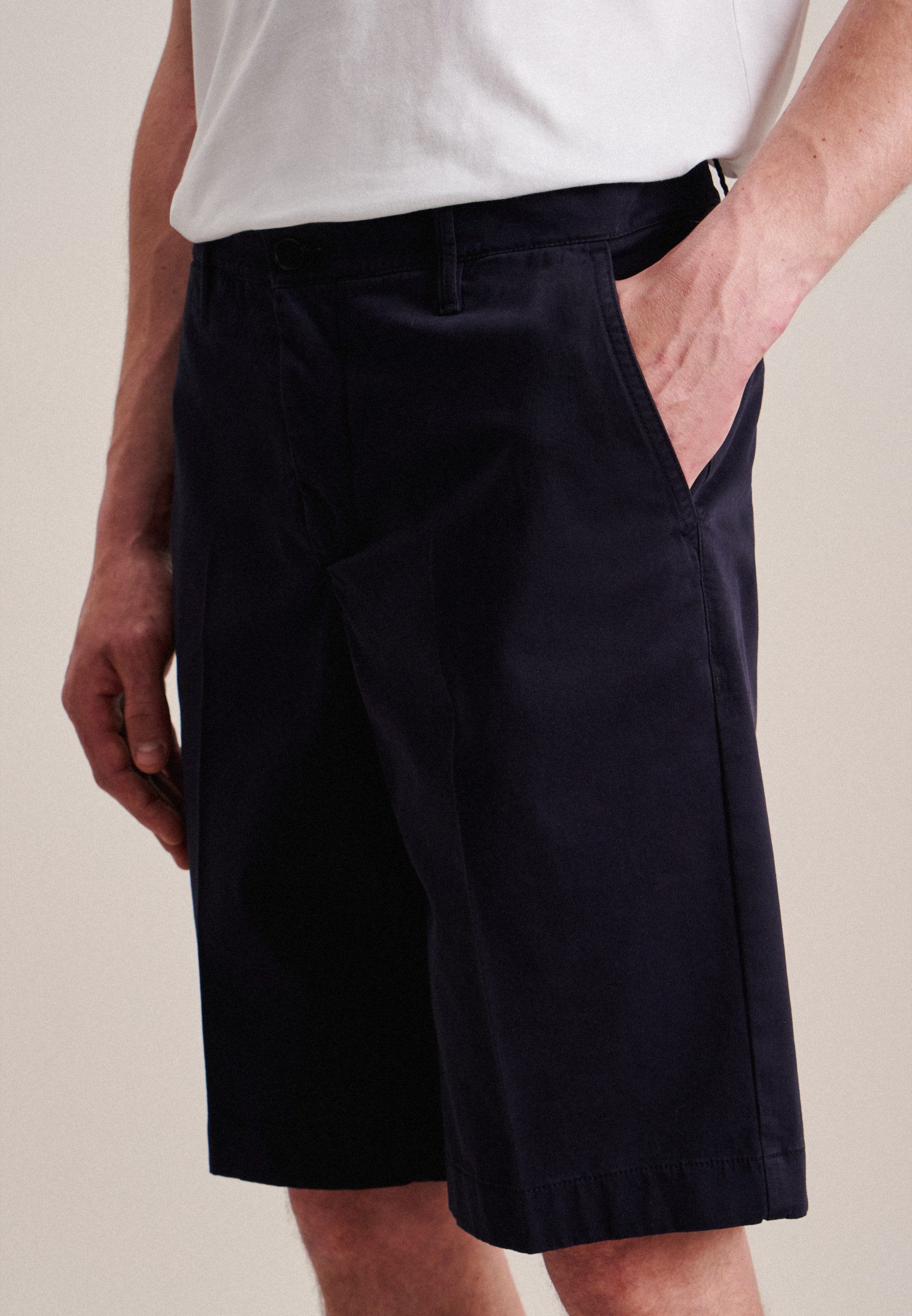 seidensticker Chino-short Zwarte roos