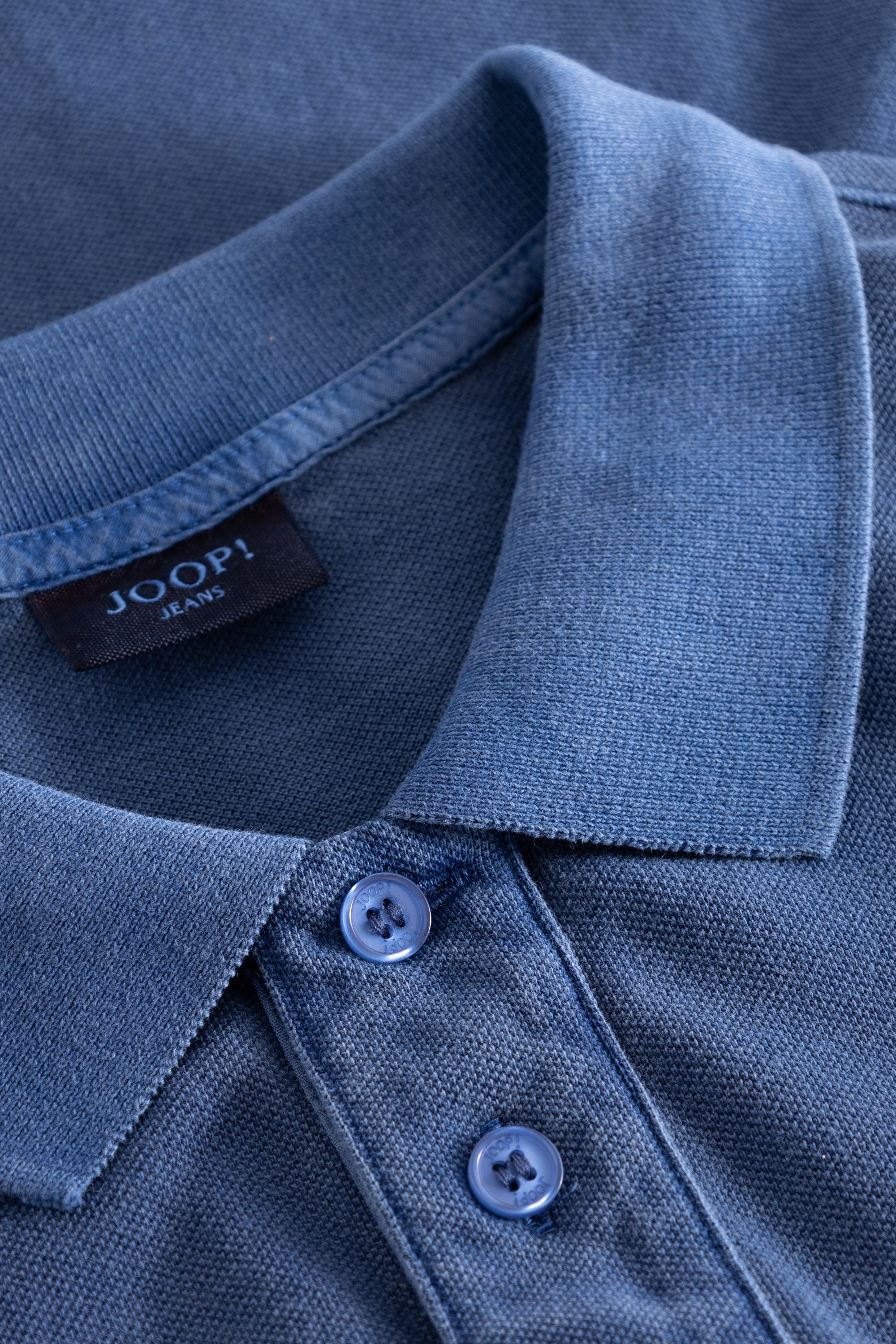 Joop Jeans Poloshirt Ambrosio licht gewassen uitstraling