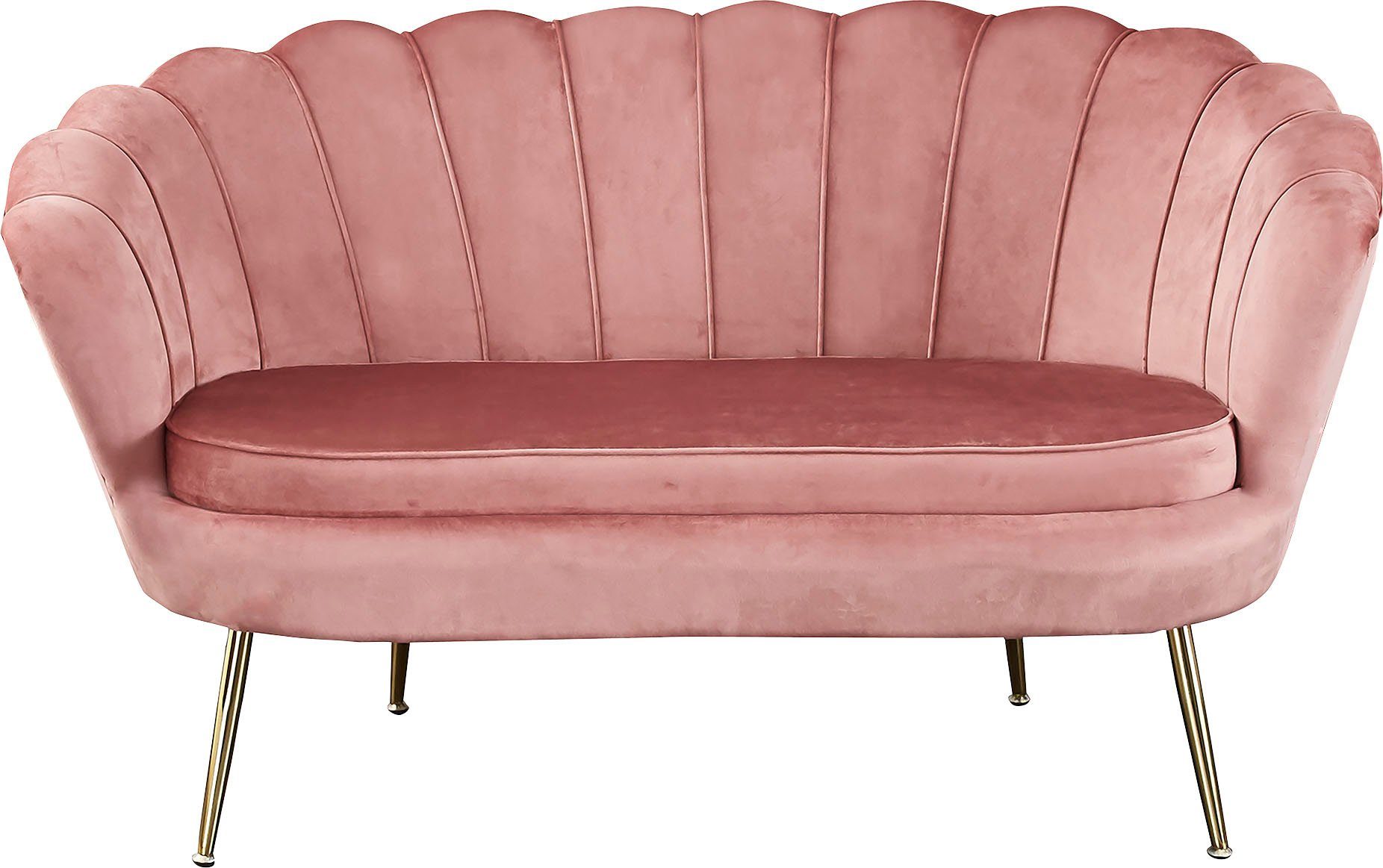 SalesFever 2-zitsbank Clam opvallend schelpdesign, breedte 136 cm
